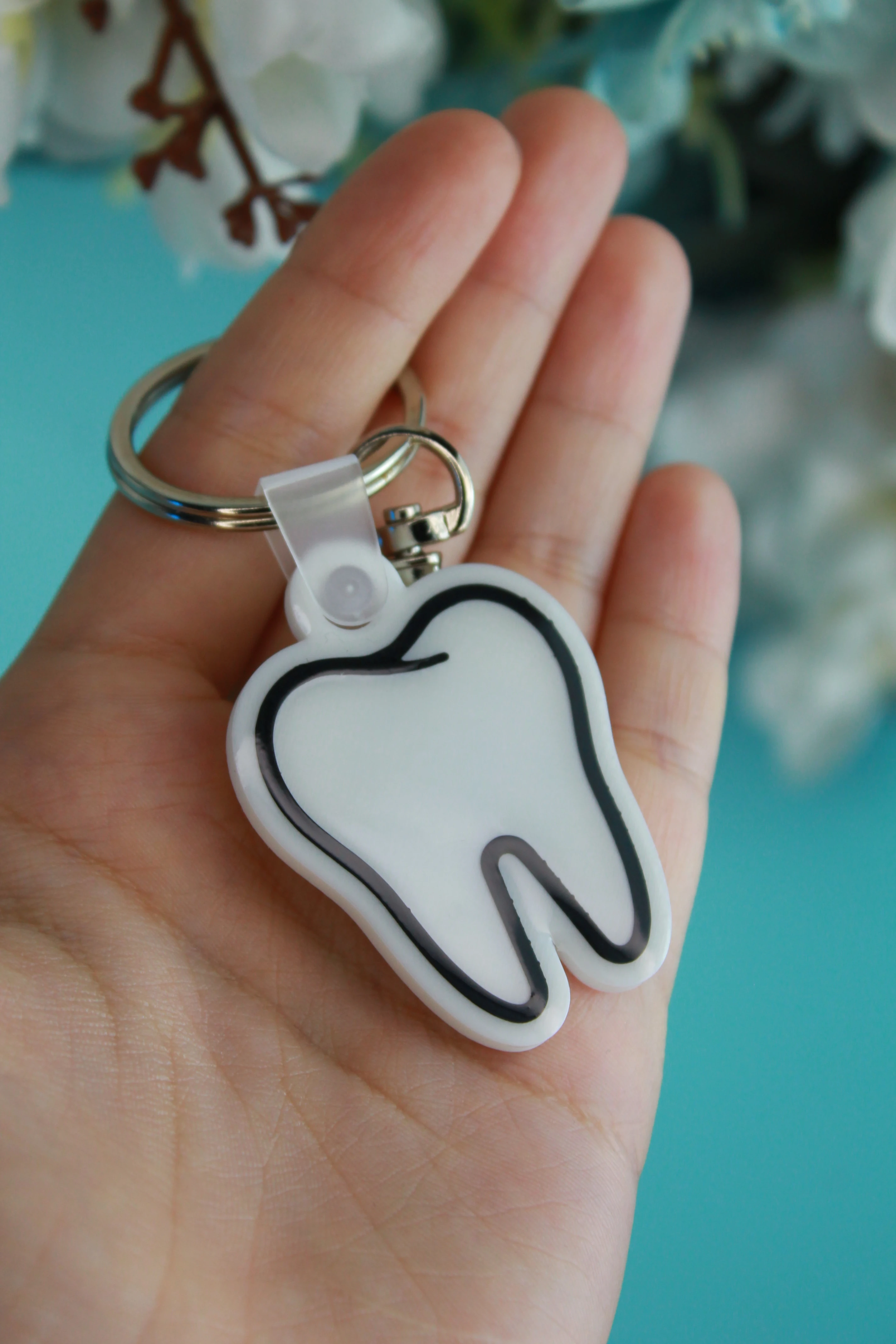 NFC Diş Kartvizit Anahtarlık 