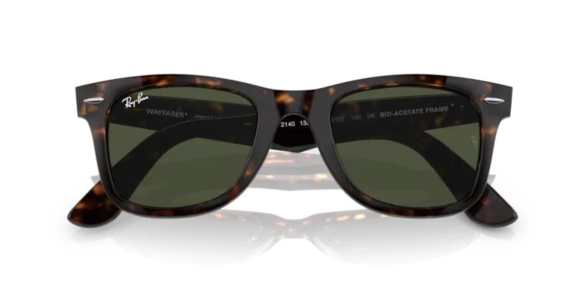 Ray-Ban Wayfarer 2140 Kahve- Yeşil cam 54 ekartman
