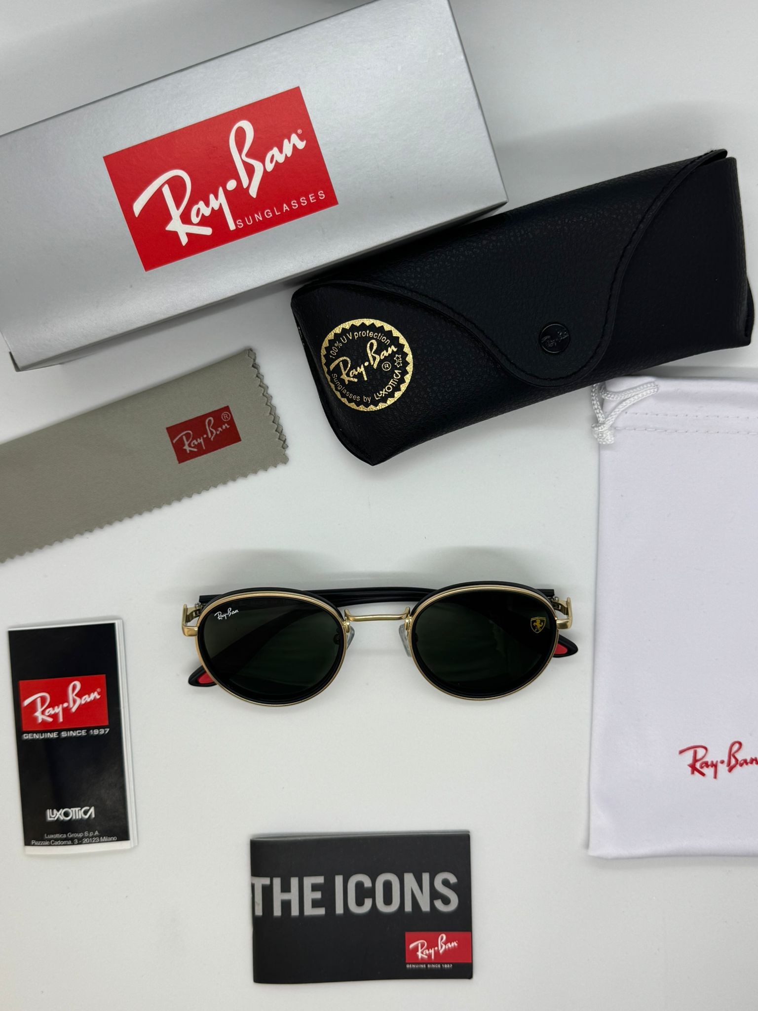 Ray-Ban Ferrari Modeli Gold Black