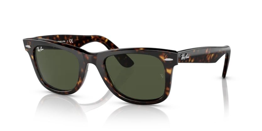 Ray-Ban Wayfarer 2140 Kahve- Yeşil cam 50 ekartman