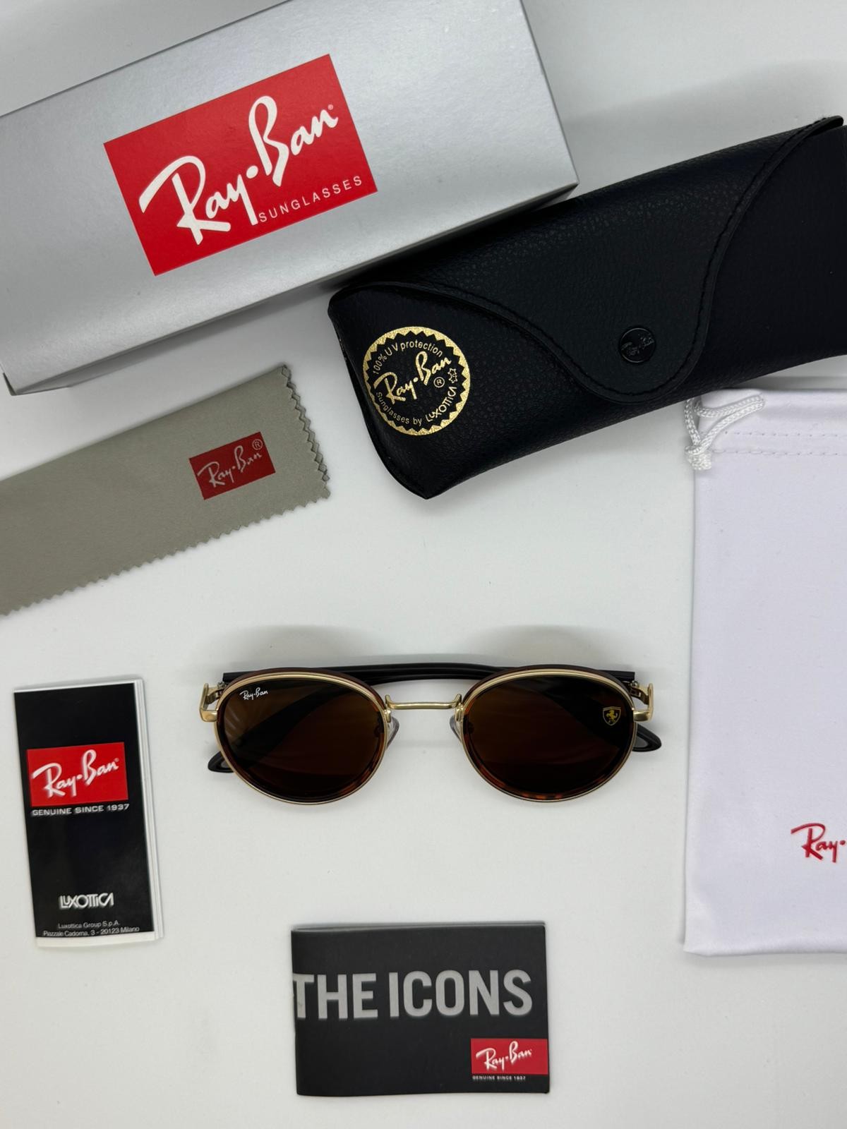Ray-Ban Ferrari Modeli Gold Brown