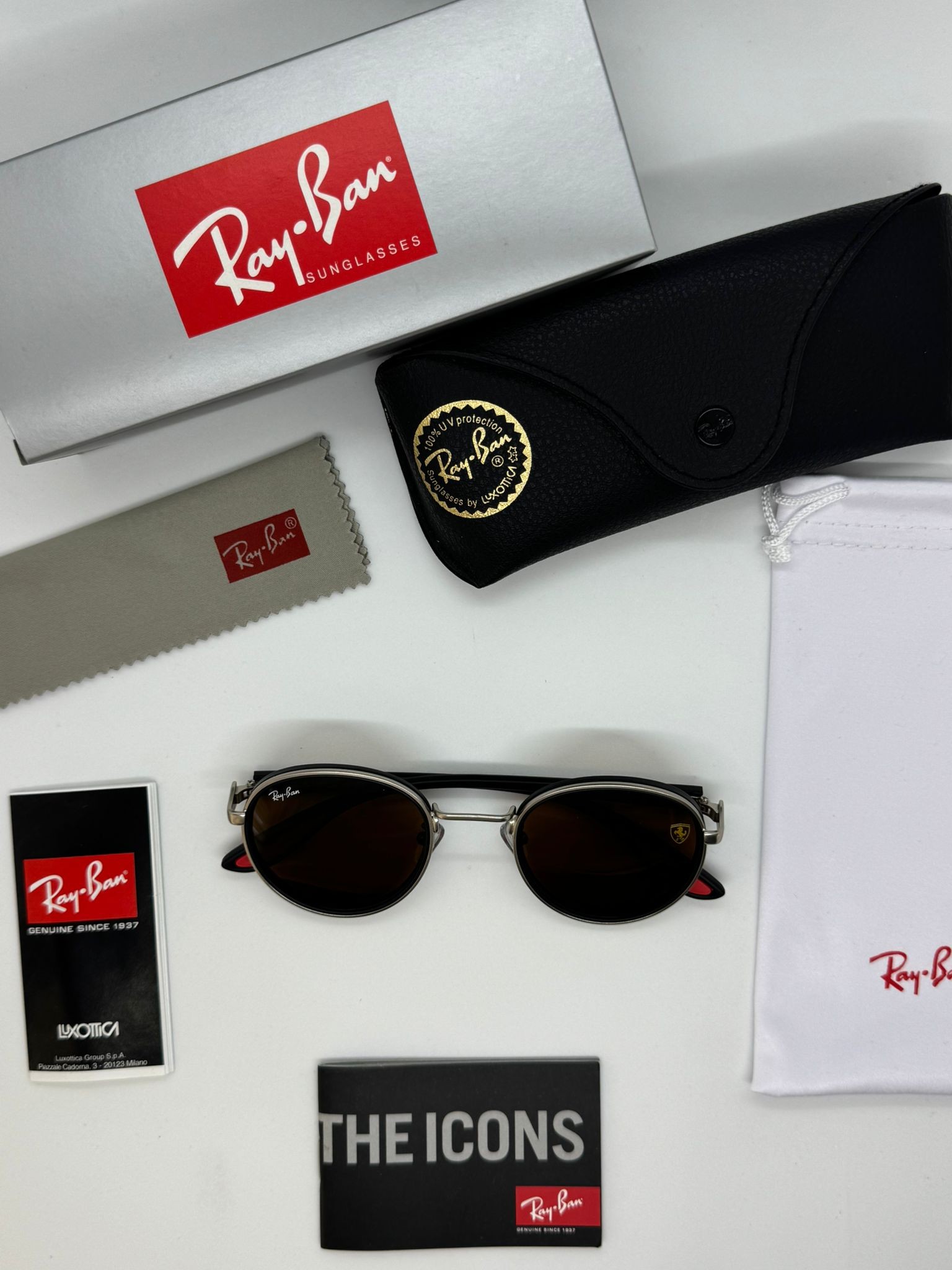 Ray-Ban Ferrari Modeli Silver Brown