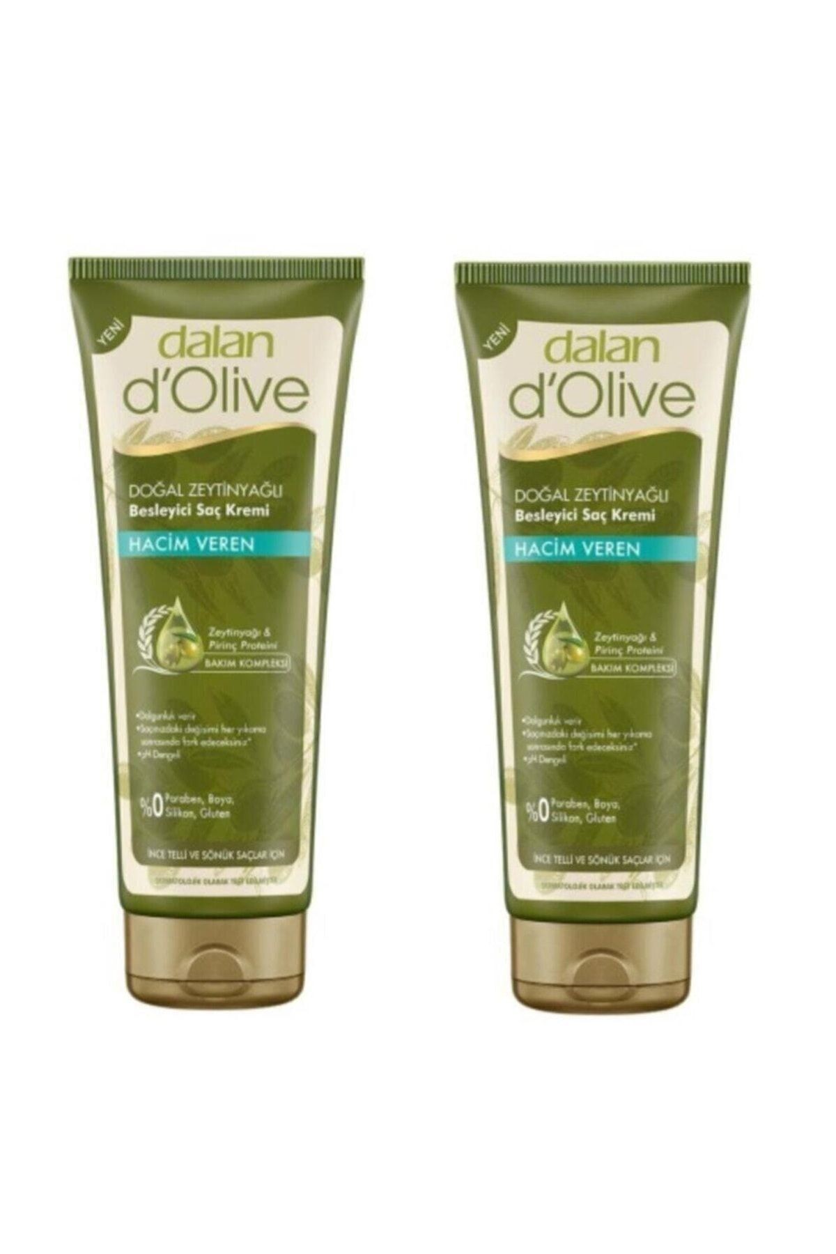 D'olive Zeytinyağlı Hacim Veren Ince Telli Ve Sönük Saçalar Için Saç Kremi 200 Ml X 2 Adet