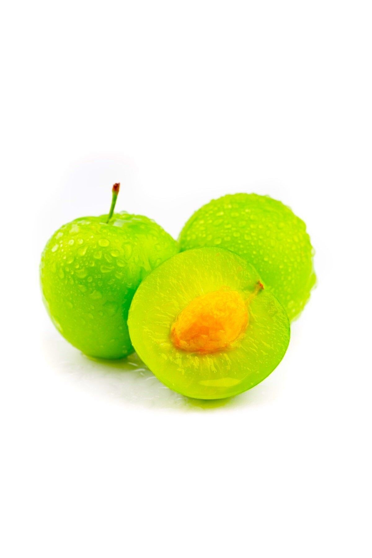 Taze Can Eriği - Yeşil Ekşi Bahçe Eriği - Taze Erik Meyvesi 1 kg