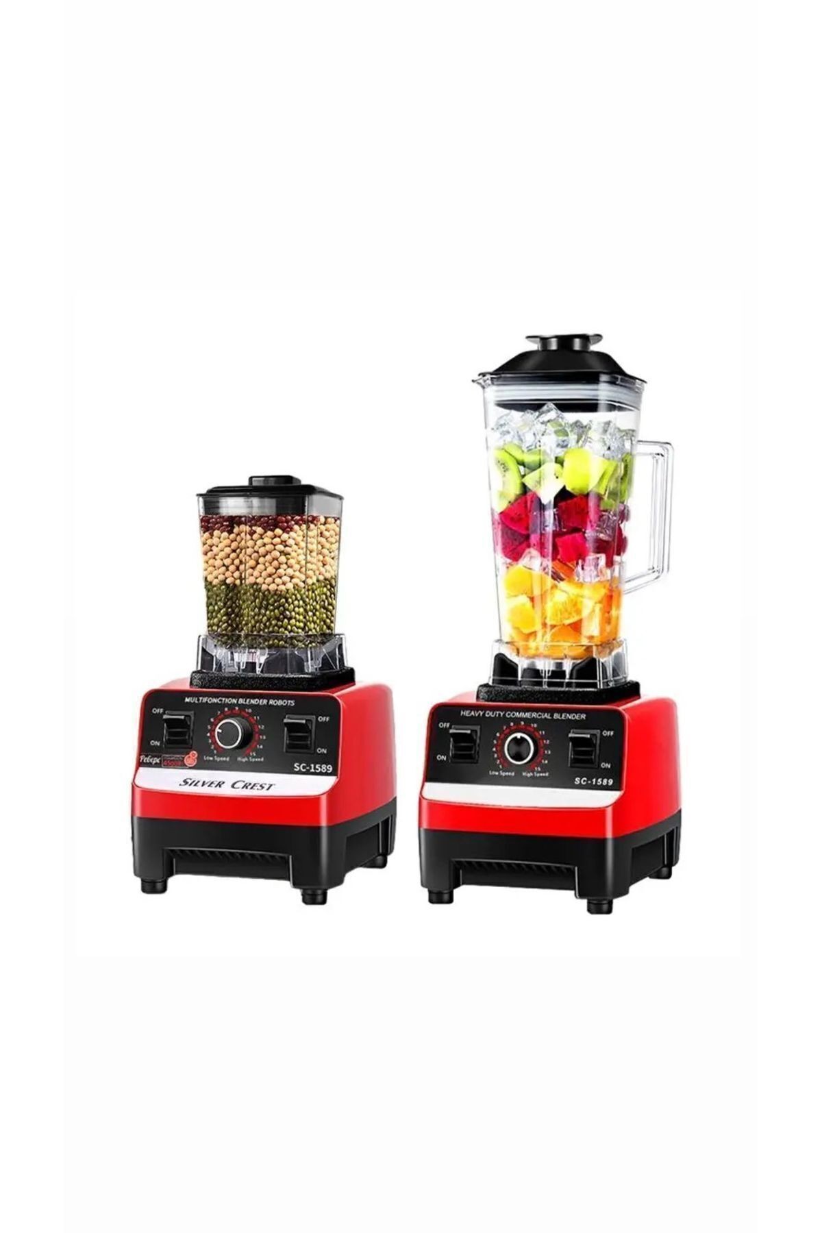 Profesyonel 7000 Watt 2.5+1 L Meyve Sebze  Cafe Bar Blender  Seti