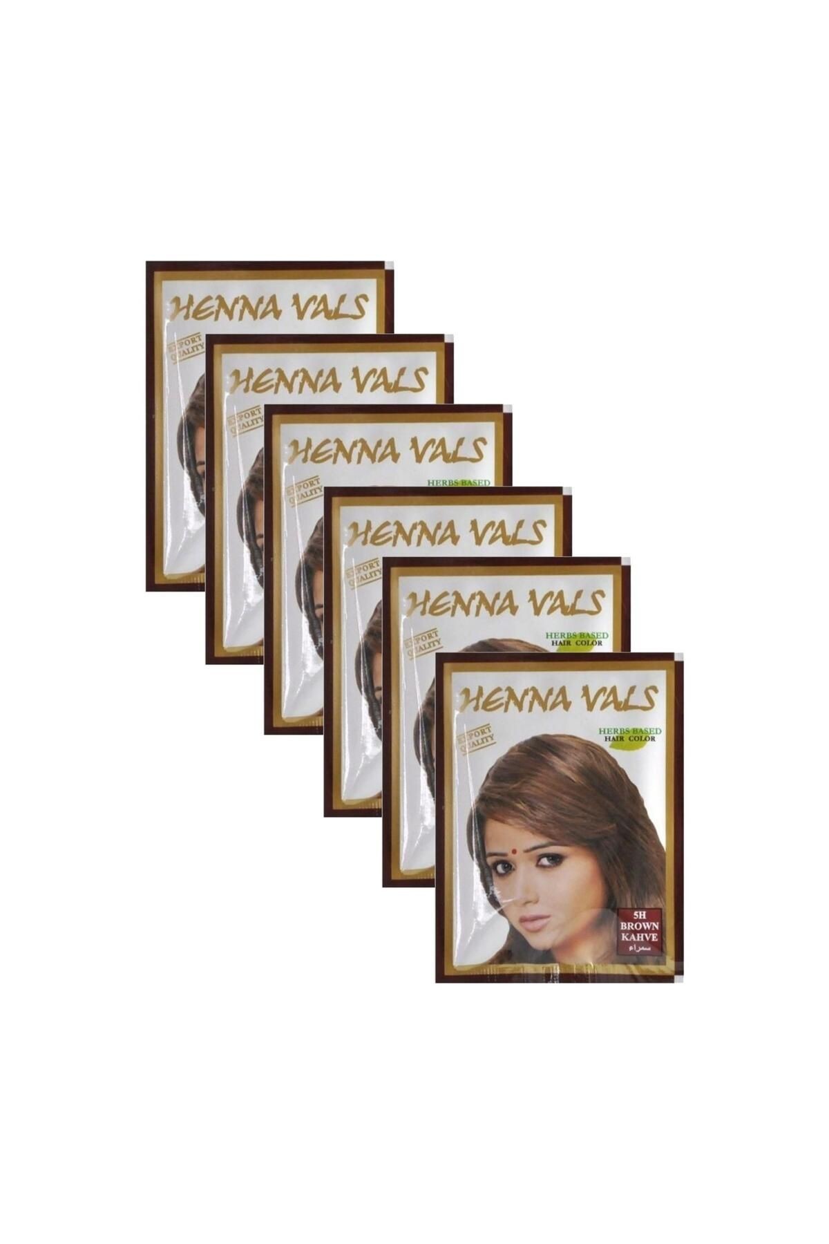 Henna Vals Saç Kınası 10 gr x 6 lı Paket - Kahve