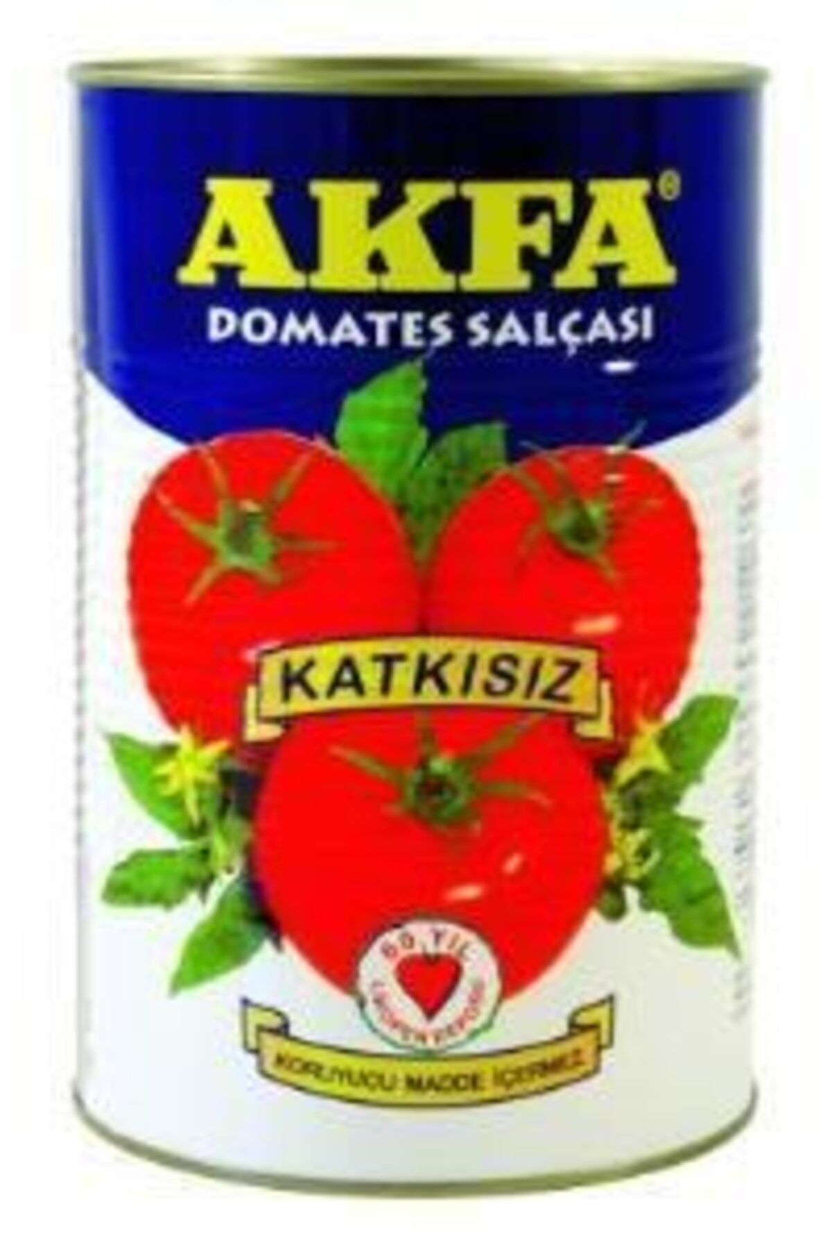 Domates Salçası Katkısız Teneke 2 Adet X 4300 Gram