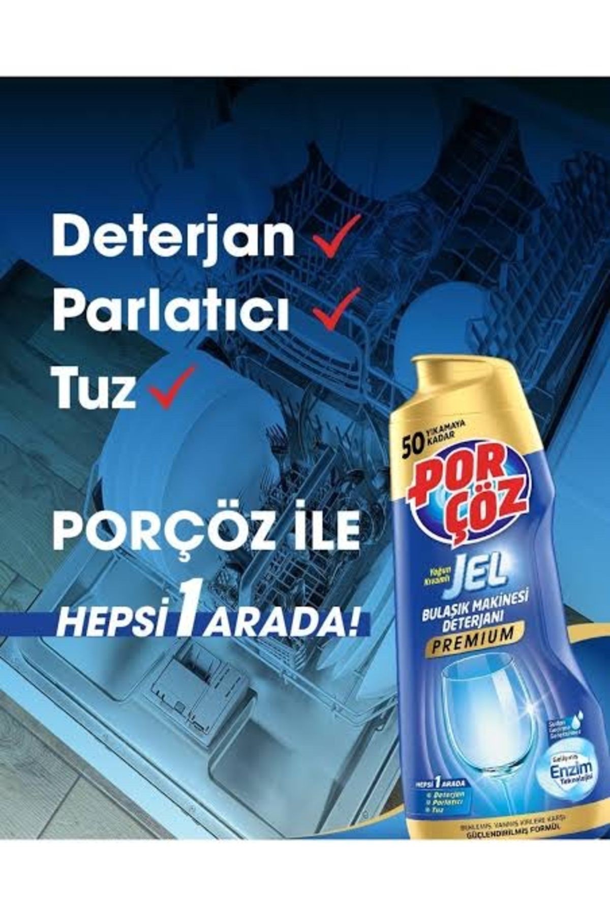 Porcöz Bulaşık Makinesi Deterjani