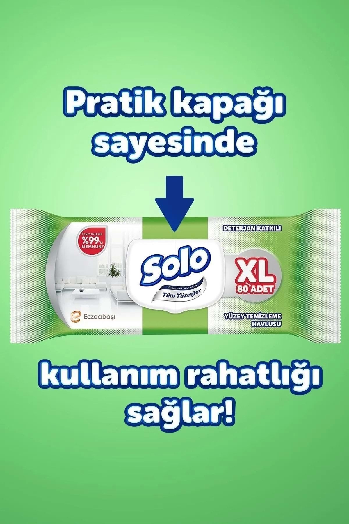 Xl Yüzey Temizleme Havlusu 80 Yaprak Tüm Yüzeyler İçin
