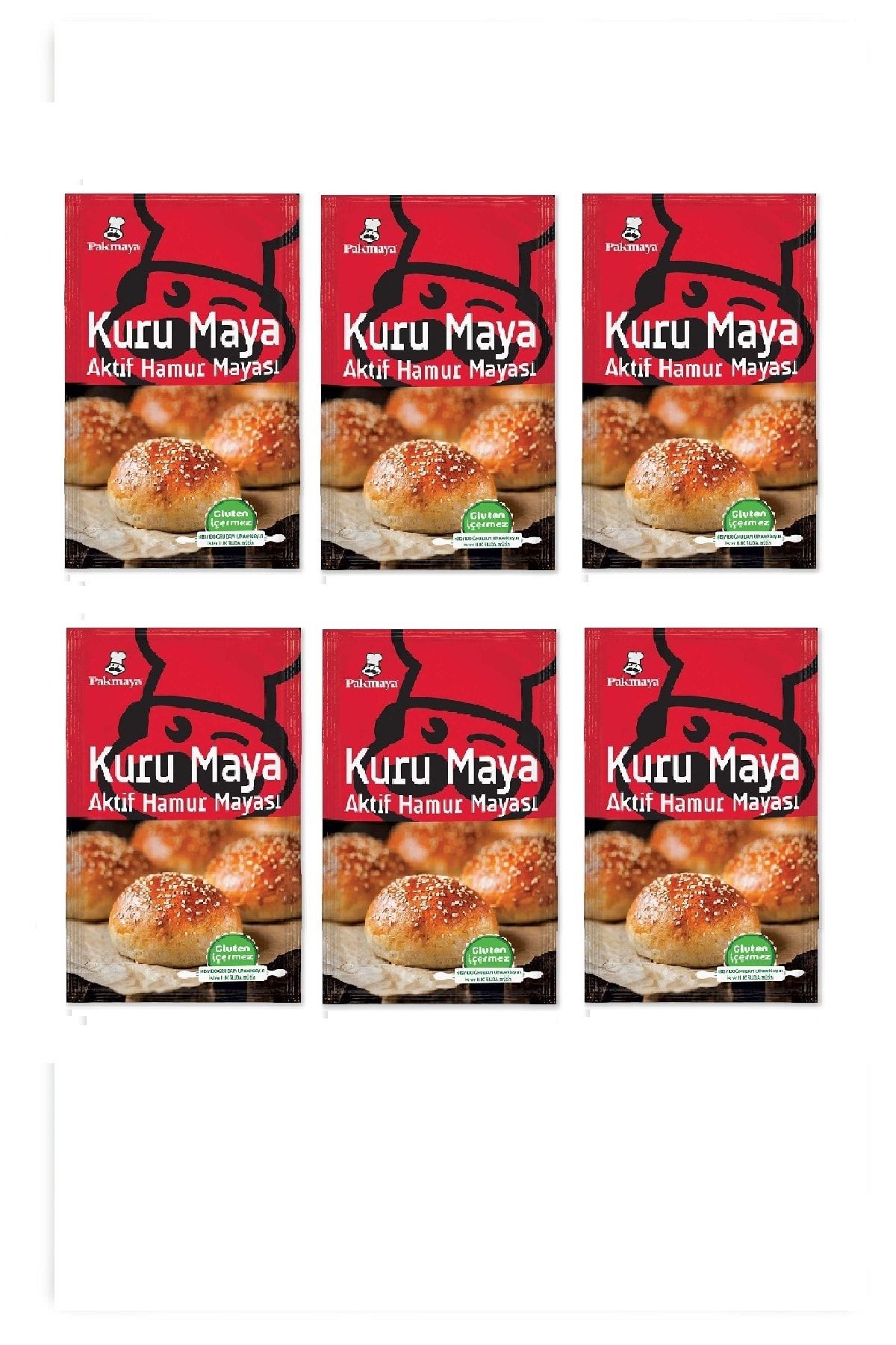 Kuru Maya 100 Gr X 6 Adet