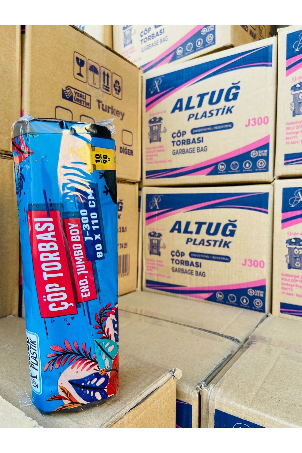 J300gr çöp poşeti 10lu  - 5 paket