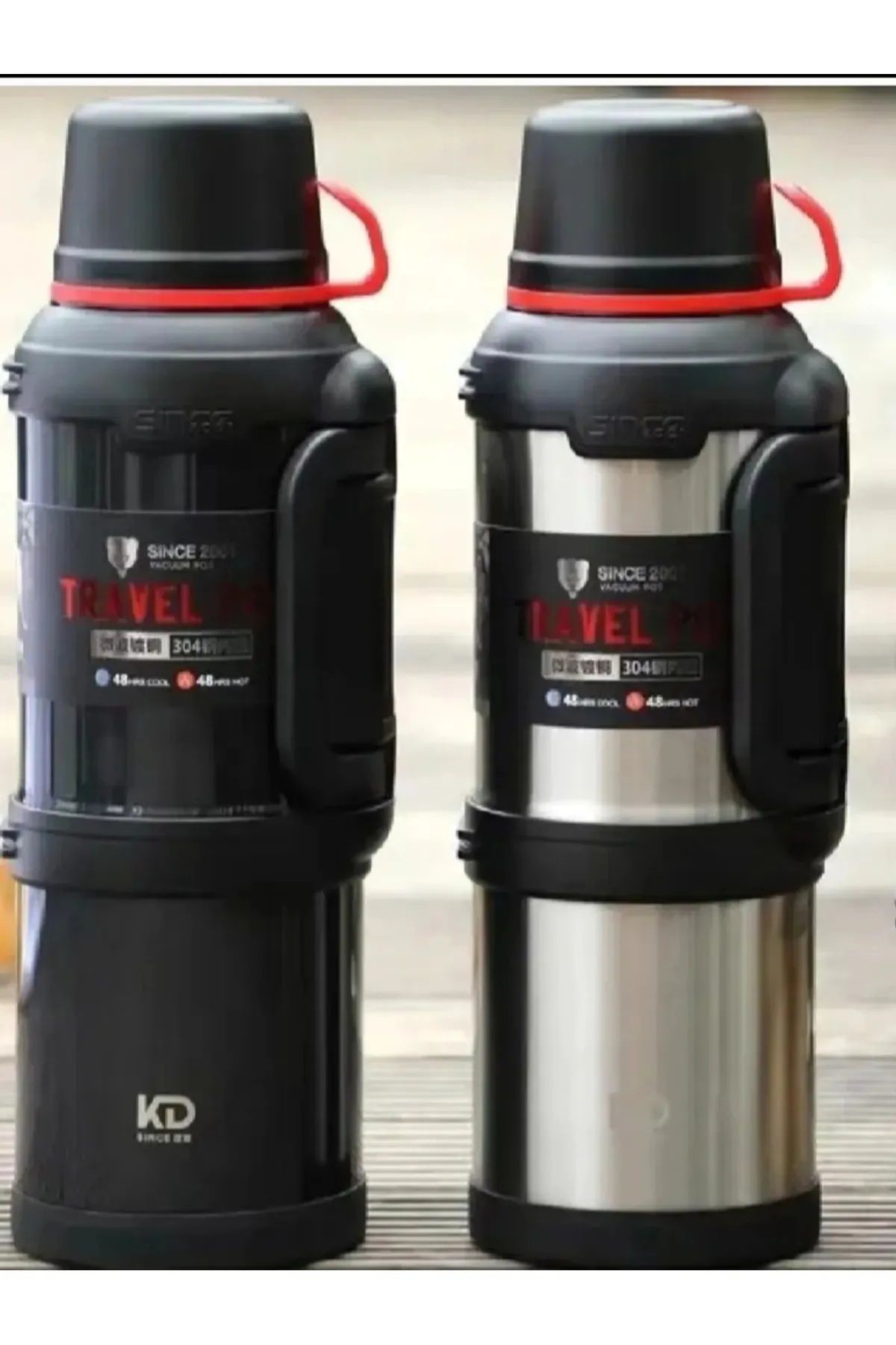 4 Litre Paslanmaz Çelik Vacuum Termos 48 Saat Sıcak Soğuk Dağcı Termos Aile Boyu