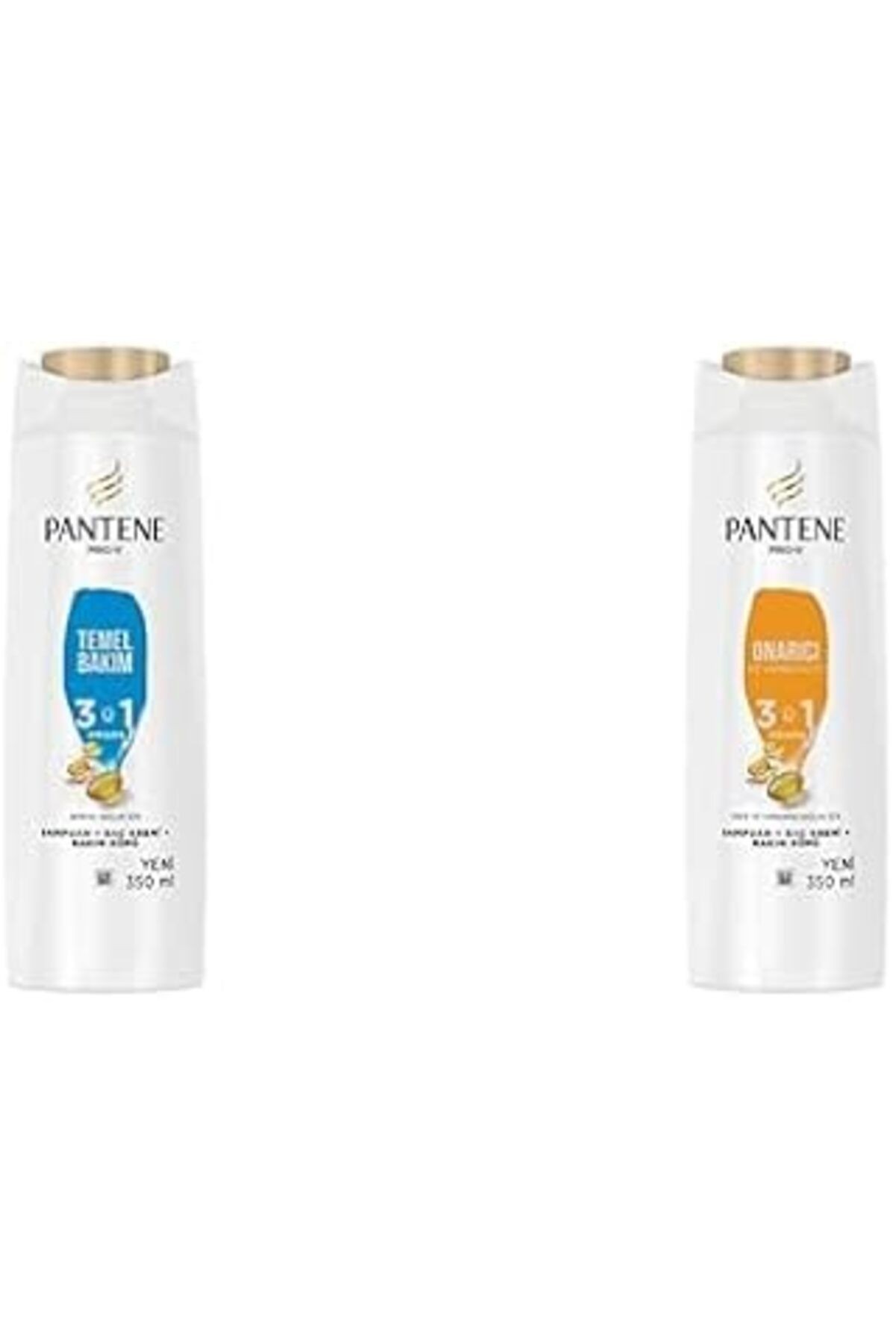 Pantene Temel Bakım 3'ü1 Arada Şampuan, 350 ml & Pantene Onarıcı Ve Koruyucu 3'ü1 Arada Şampuan, 35