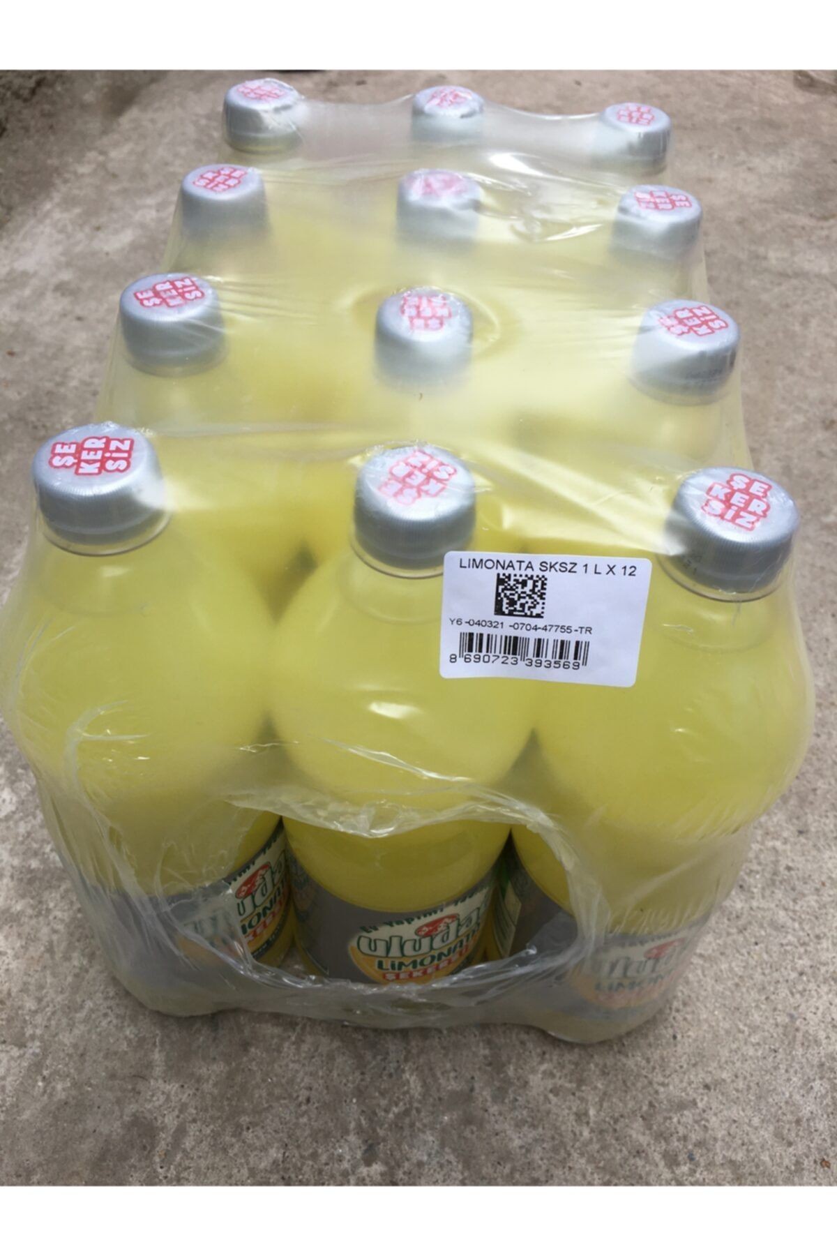 1 Litre Şekersiz Limonata 12 Adet