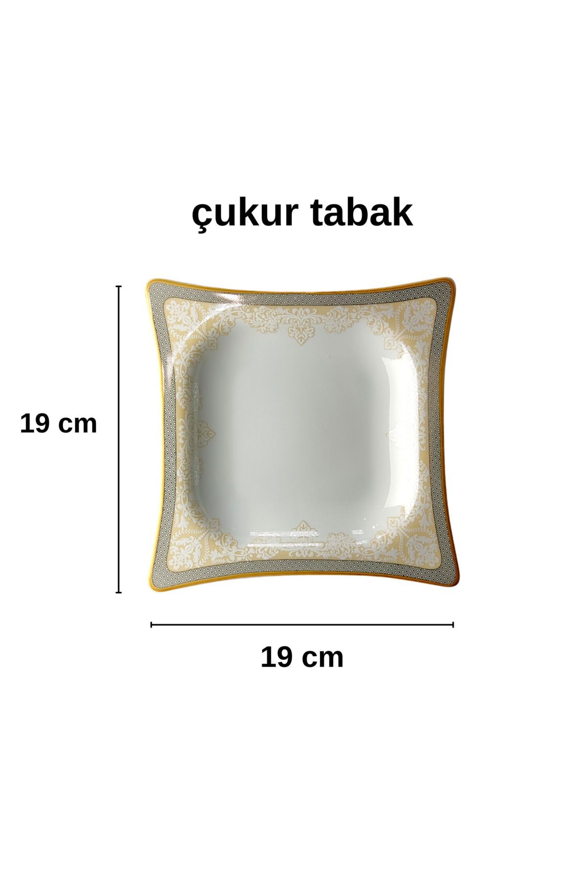 6 Kişilik Gold&gümüş Yemek Takımı 24 Parça Yemek Tabağı,çorba Kasesi.servis Tabağı,pasta Tabağı