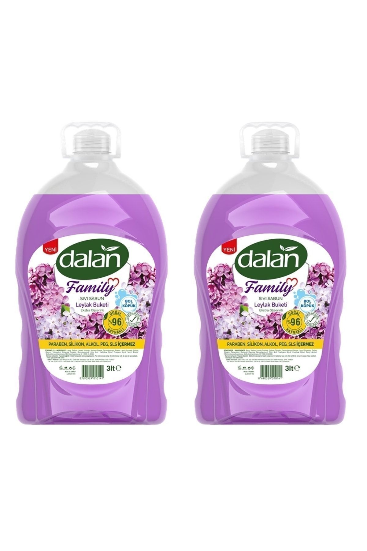 Family Sıvı Sabun Leylak 3 Lt X 2 Adet
