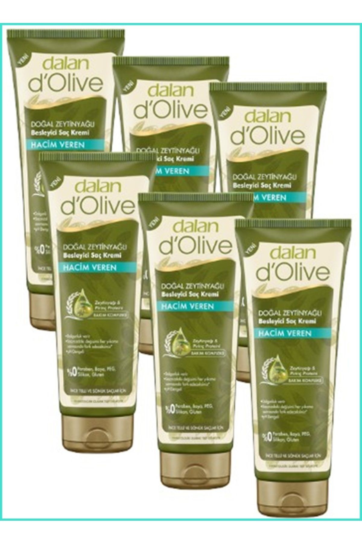 d'Olive Hacim Veren Saç Kremi 200ml 16 Adet