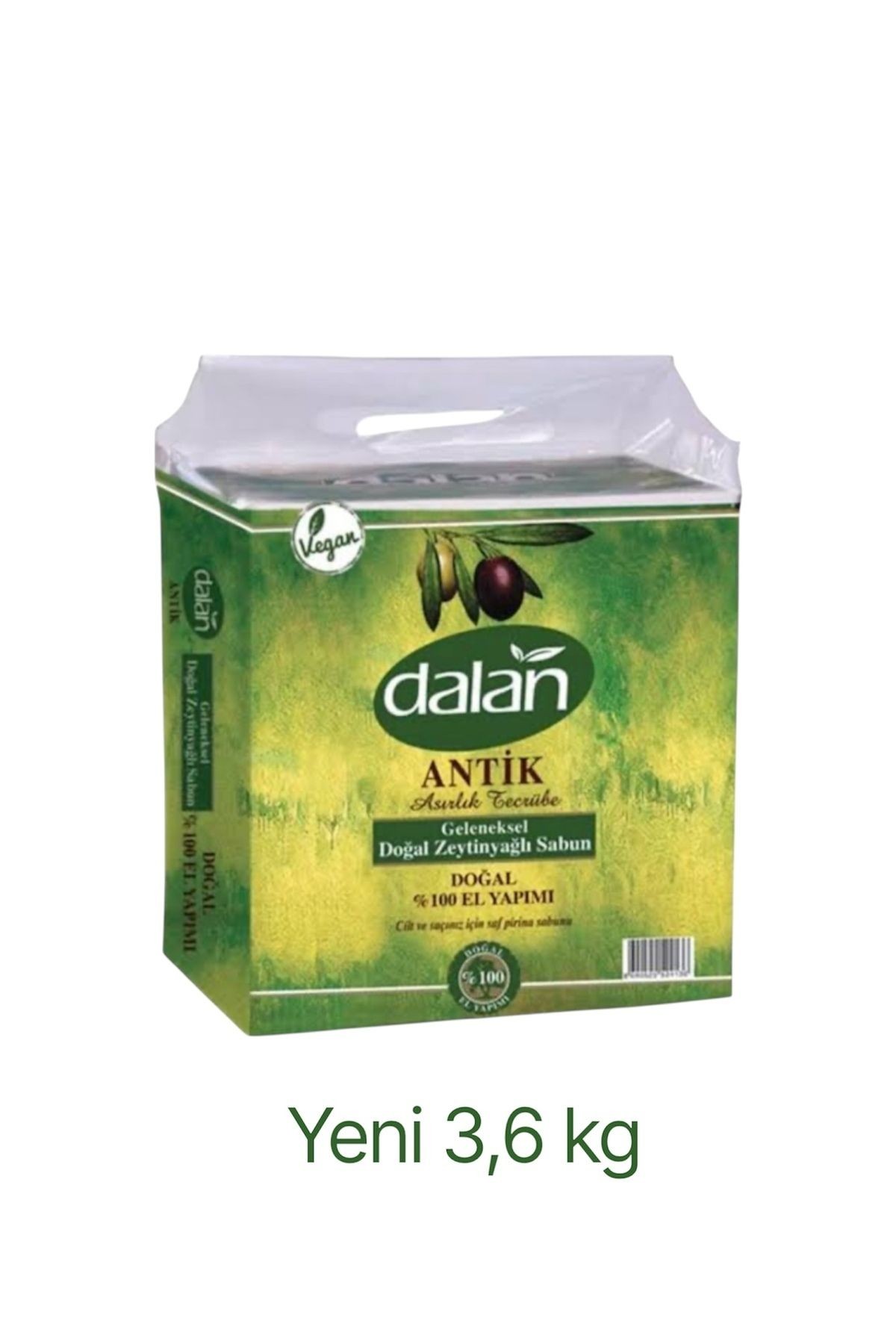 Antik Geleneksel Doğal Zeytinyağlı Sabun 3,6 Kg Yeni Paket