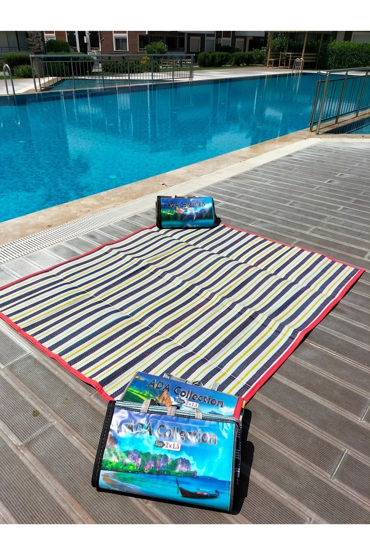 Portatif Piknik Hasırı Kilim 3m2