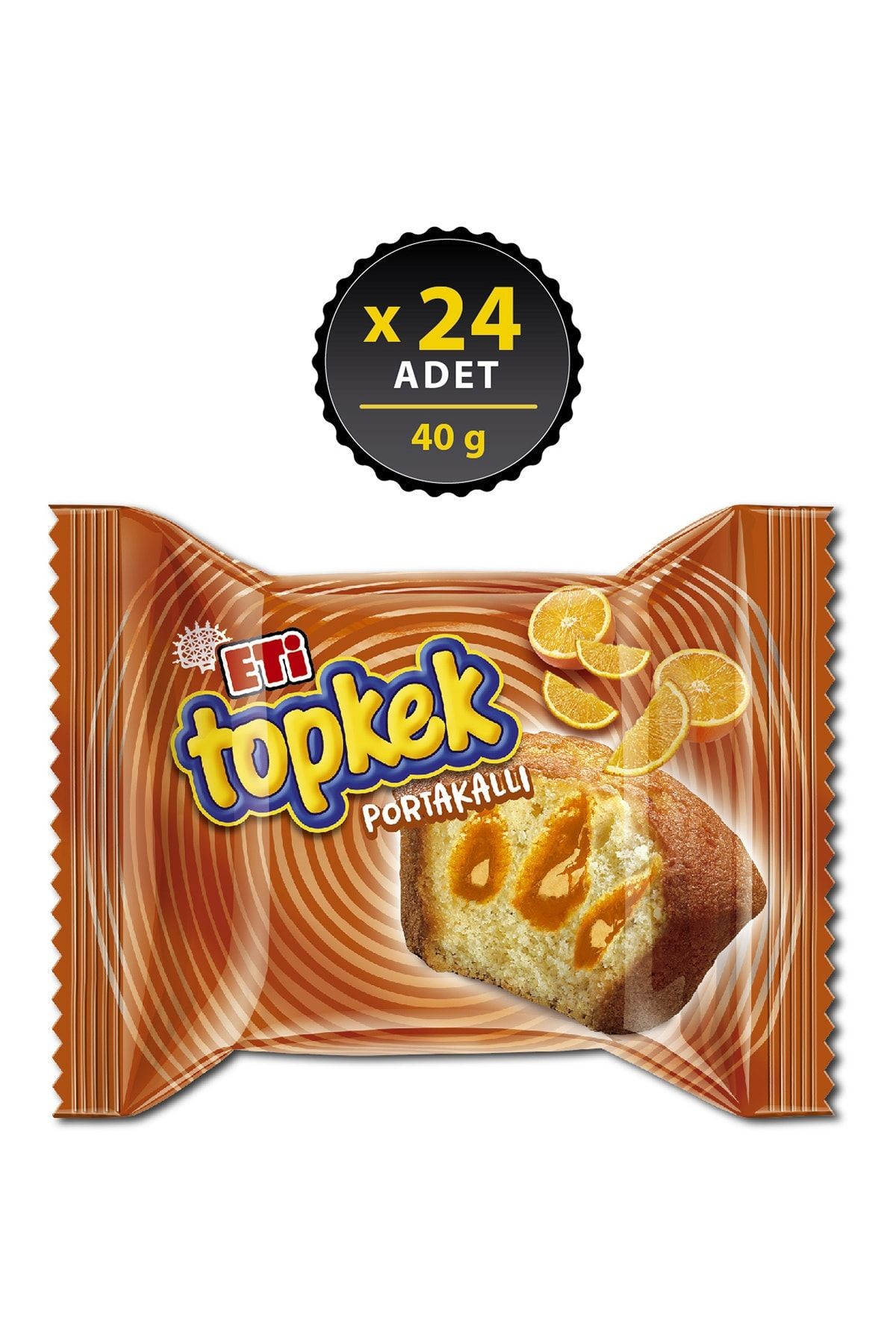 Topkek Portakallı Kek 40 g x 24 Adet
