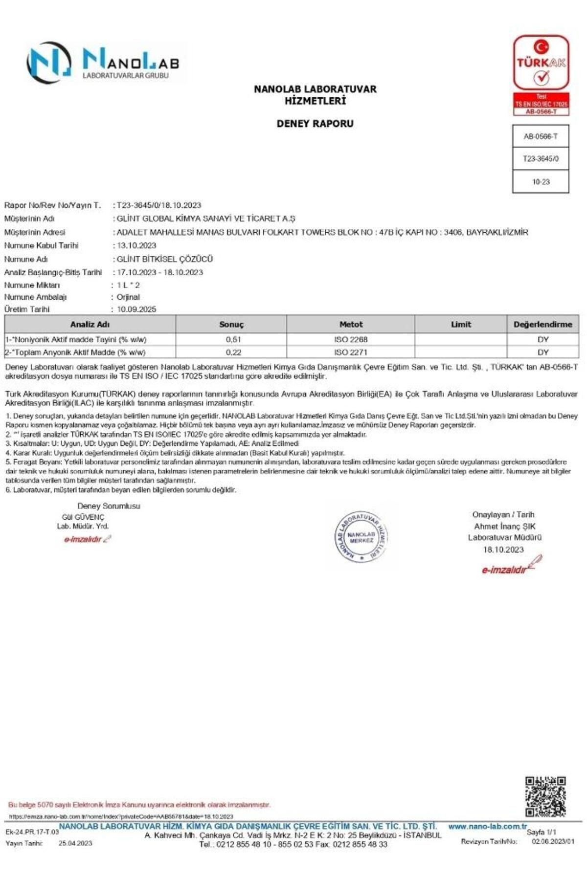 Glint 1 Litre %100 Bitkisel Küf Fırın Izgara Temizleyici Yağ Sökücü Çok Amaçlı Yüzey Temizleyici