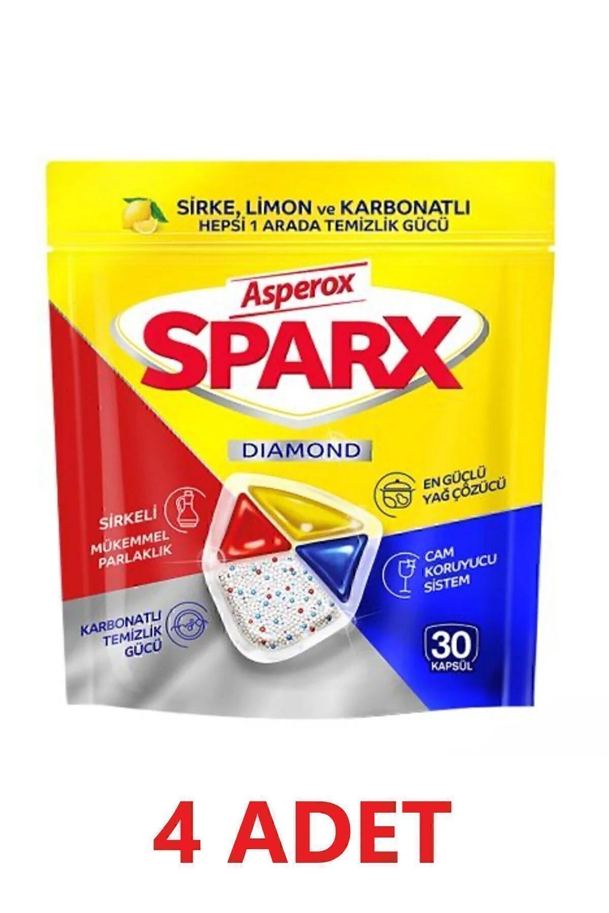 Sparx Bulaşık Makinesi Deterjanı 30lu 4 Adet