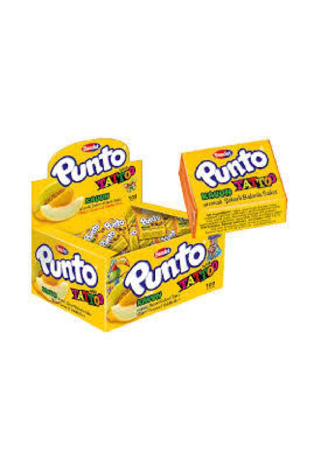 Punto 100 Adet Kavunlu Tattolu Sakız