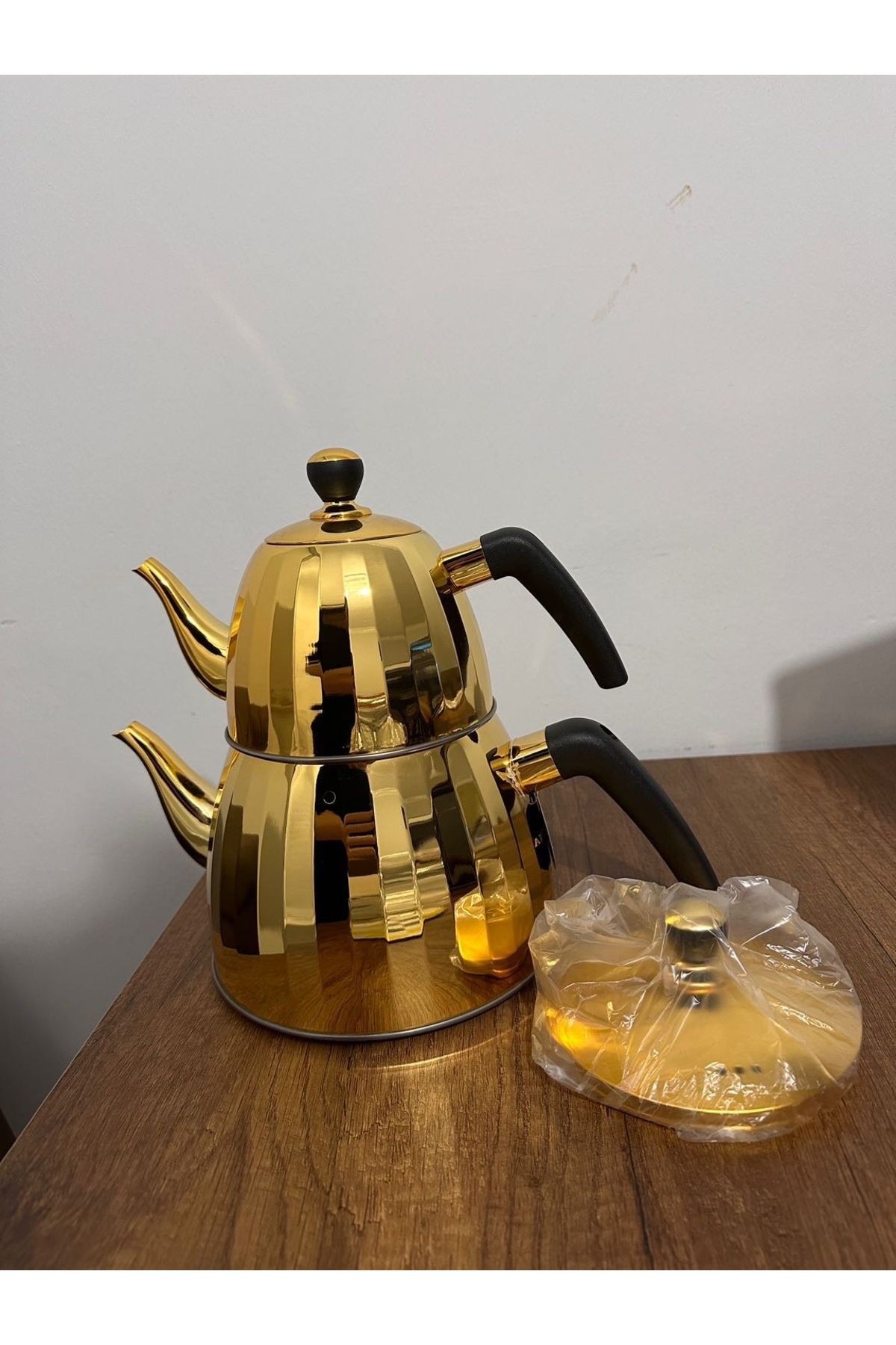 gold çelik çaydanlık takımı @shopchix