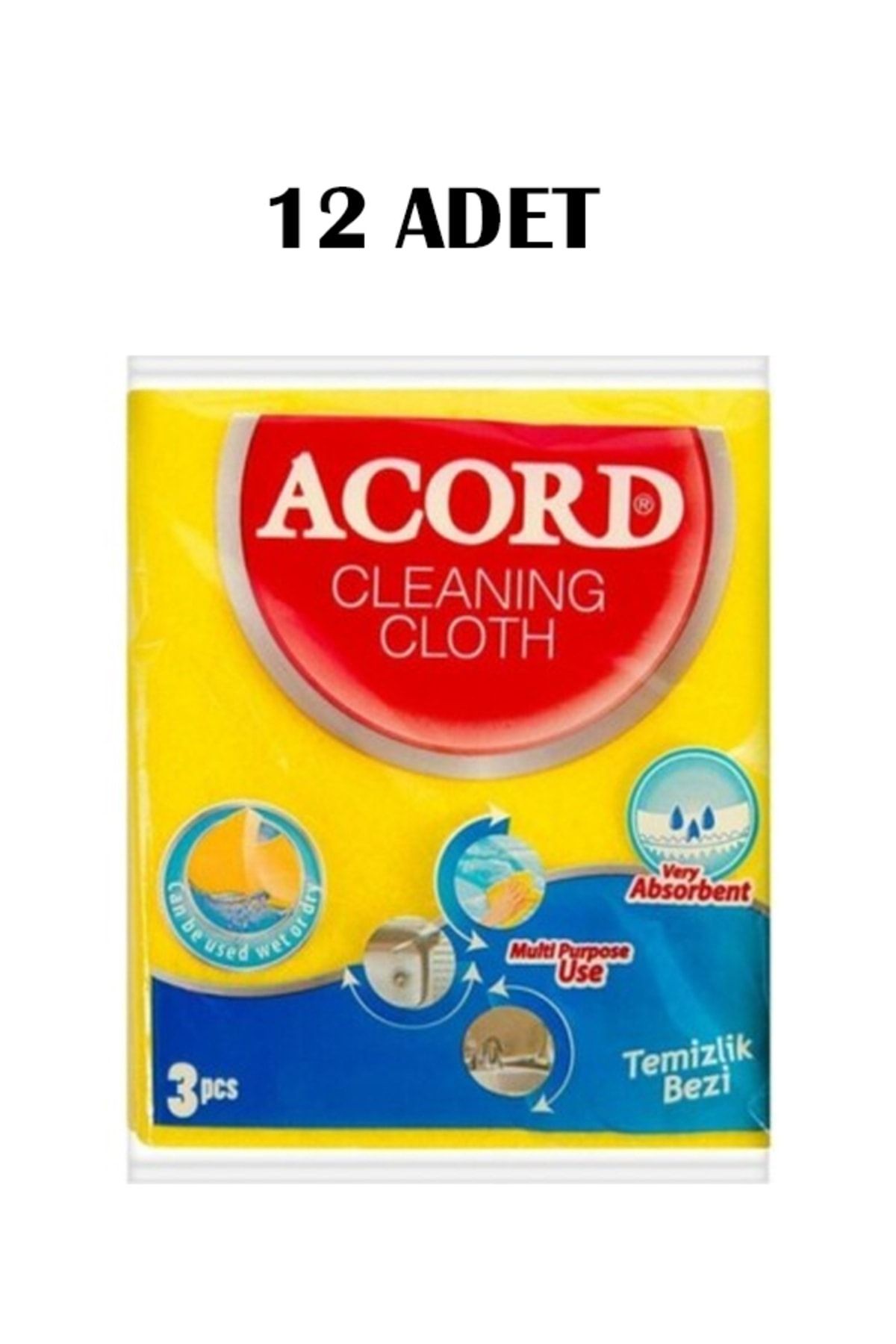 Acord Temizlik Bezi 3 X 12