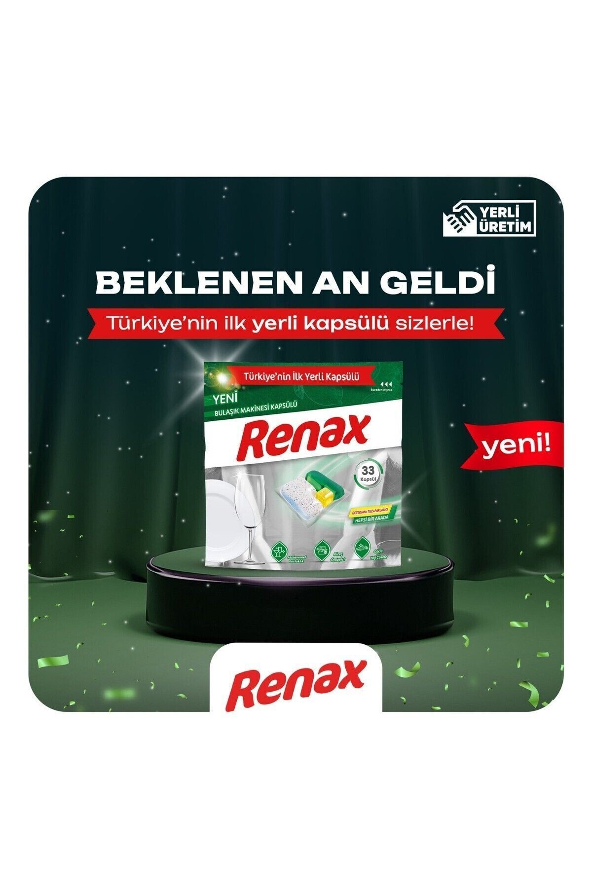 Bulaşık Makinesi Kapsülü Hepsi Bir Arada 33 Lü X 3 Adet