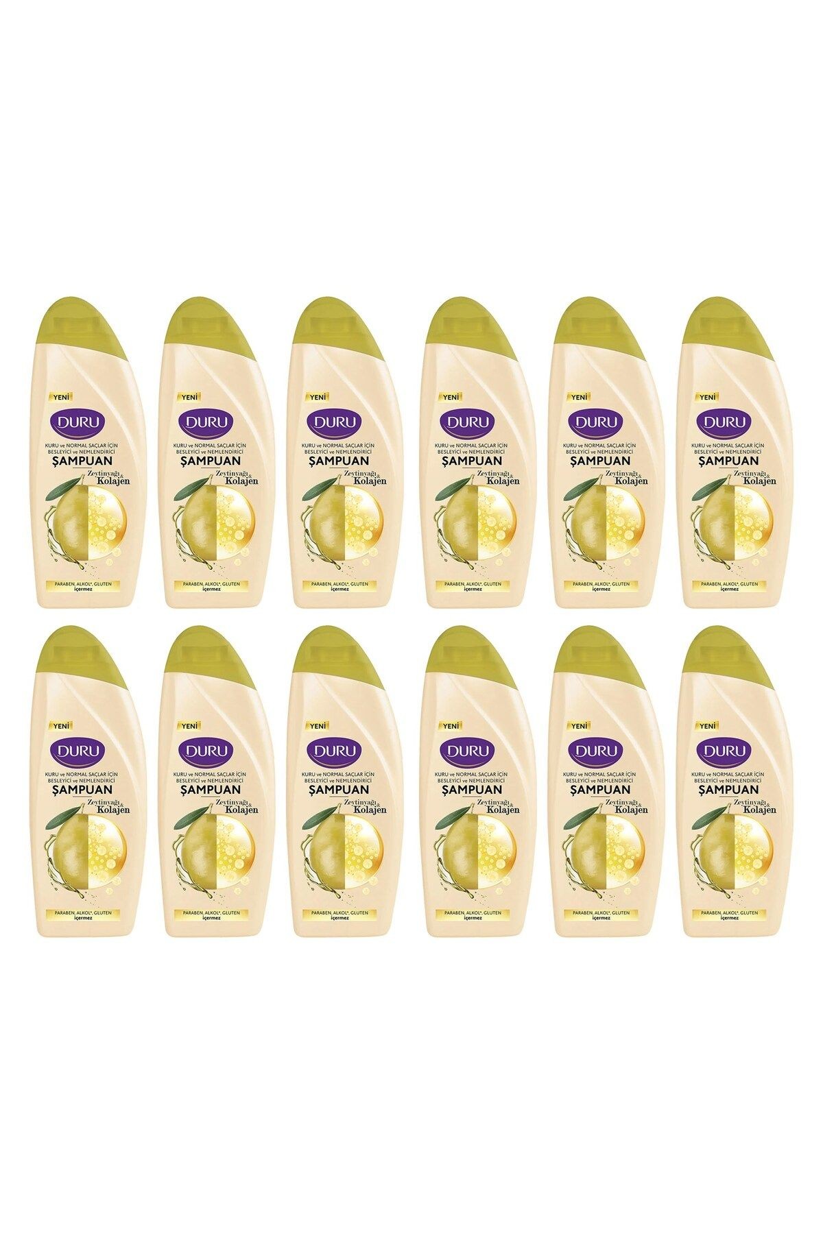 Zeytinyağı&Kolajen Kuru ve Normal Saçlar için Şampuan 12x500 ML