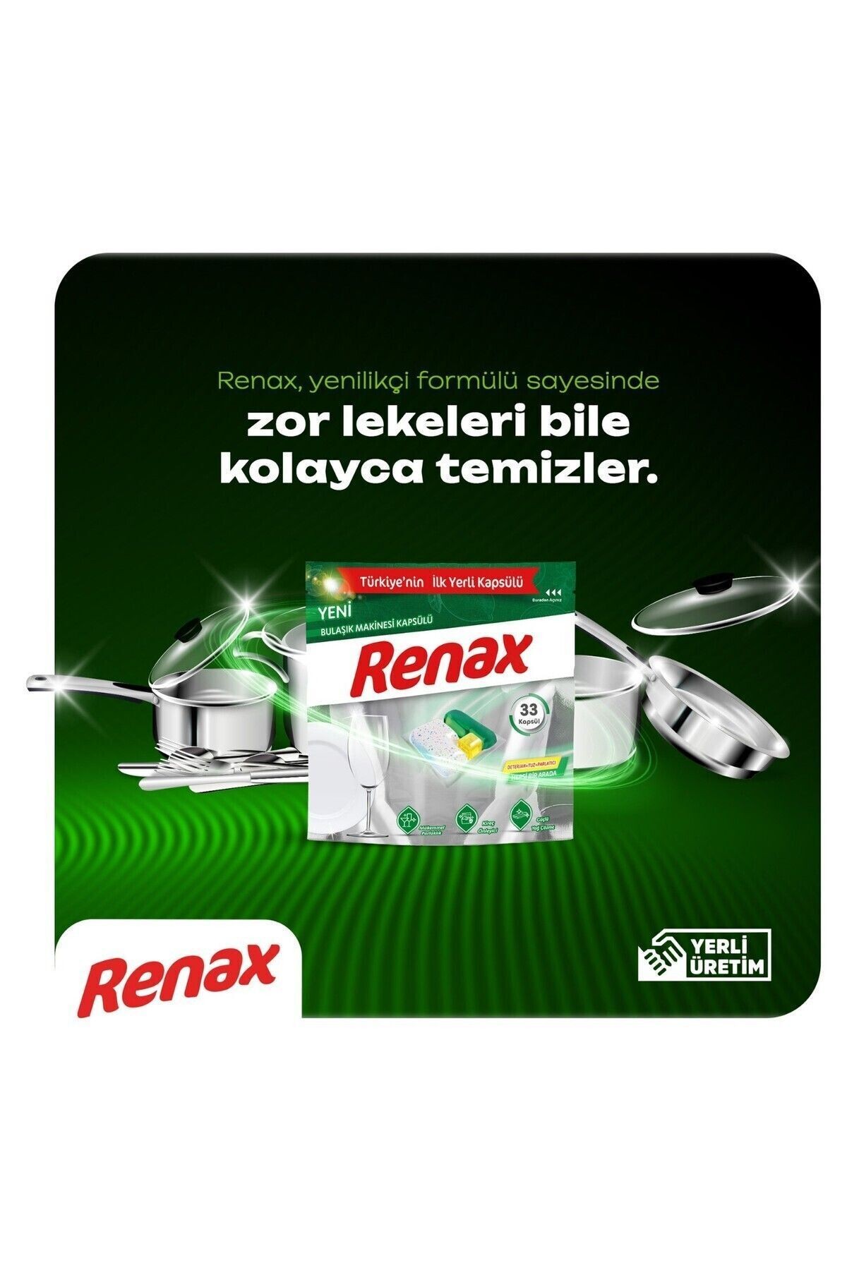 Bulaşık Makinesi Kapsülü Hepsi Bir Arada 33 Lü X 3 Adet