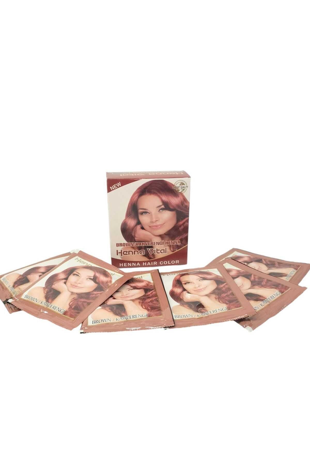 Brown Kahverengi Henna Hint Kınası 6'lı Paket