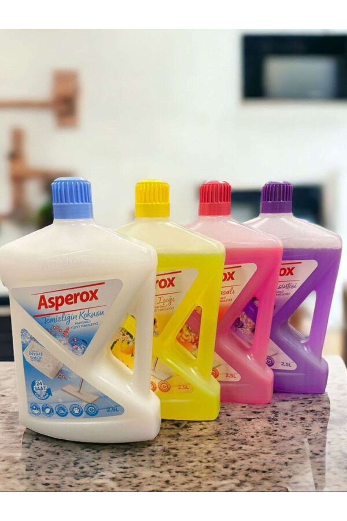 Yüzey Temizleyici 2,5 Lt Aşk Masalı+ Portakal&limon+ Menekşe&yasemin+ Beyaz Sabun 4 X 2500ml