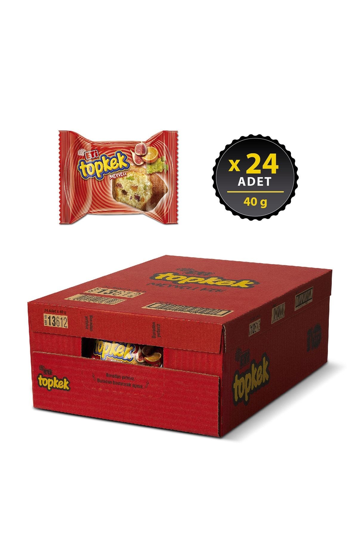 Topkek Meyveli Kek 40 g x 24 Adet