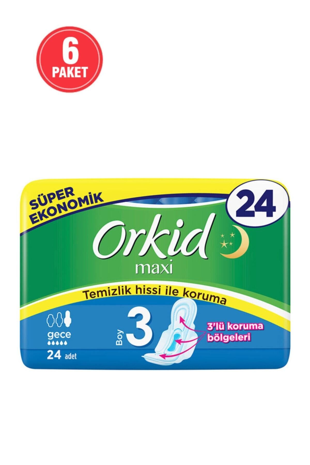 Maxi 4'lü Gece 24 Adet X 6 Adet