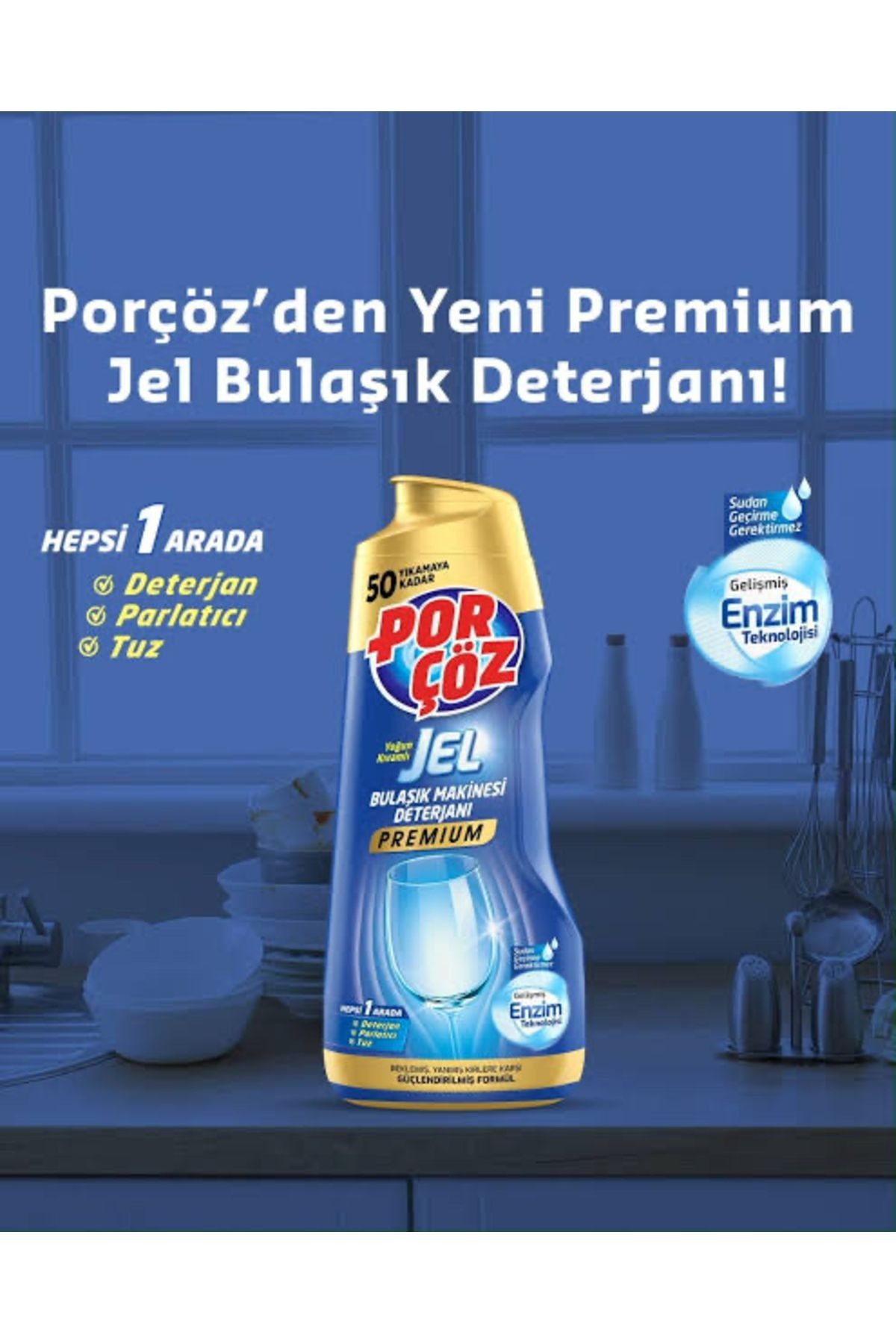 Porcöz Bulaşık Makinesi Deterjani