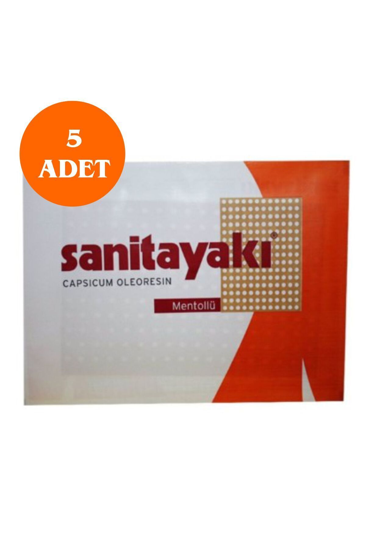 Mentollü Kapsikumlu Delikli Yakı Bandı 5 Adet 12x17cm