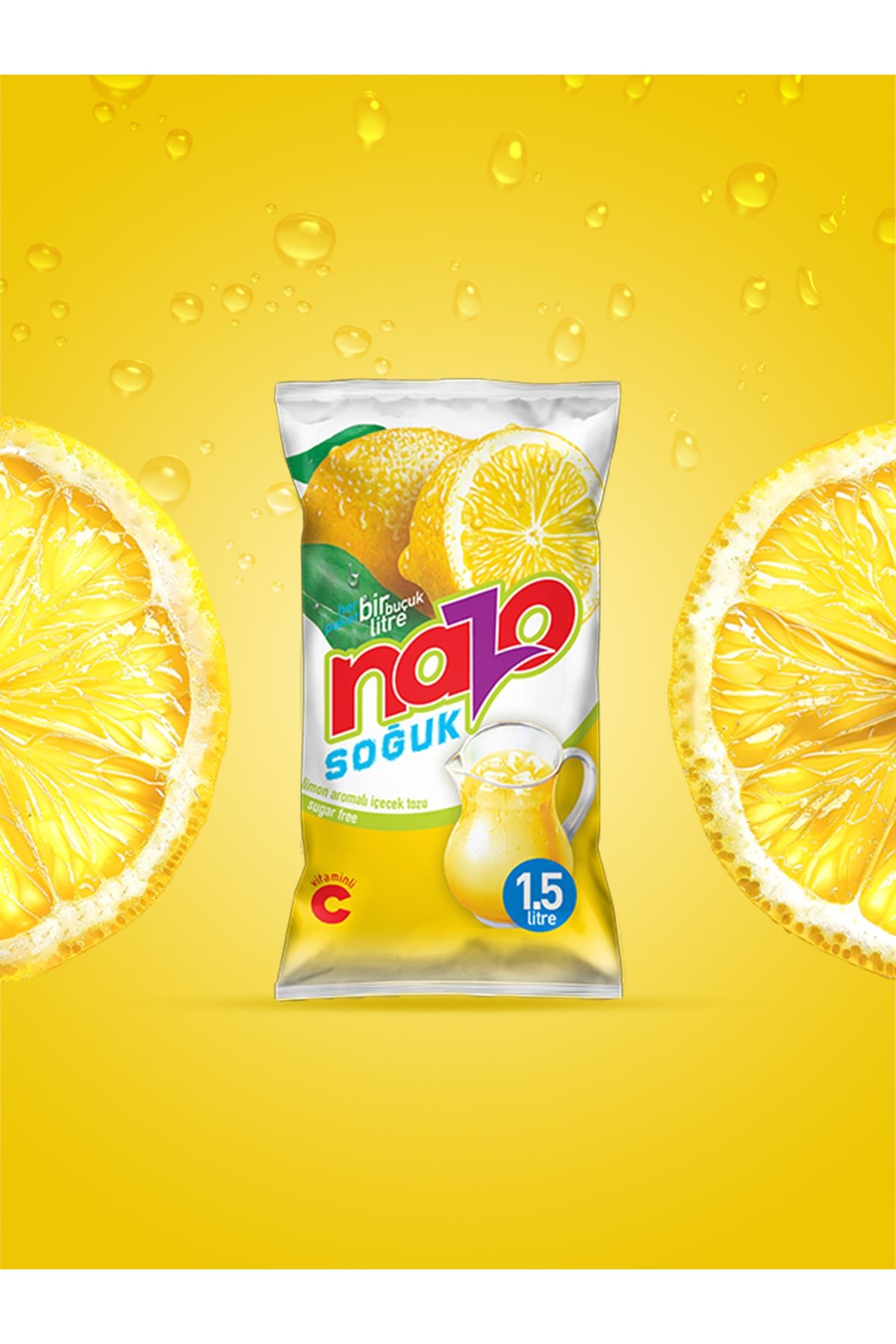 Limon Aromalı Içecek Tozu 9 gr 24'lü