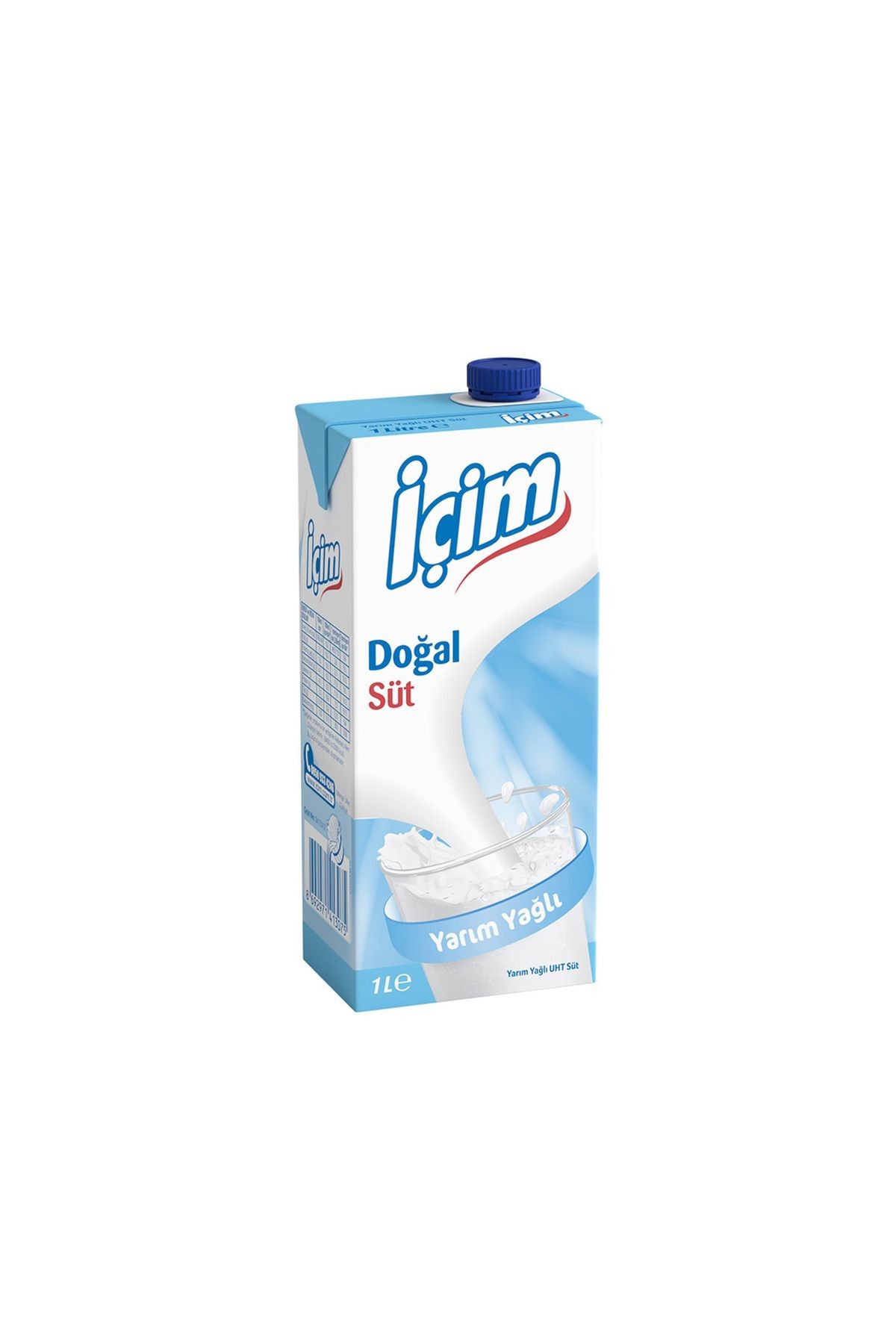 İçim Yarım Yağlı Süt 1 Lt x 12 Adet
