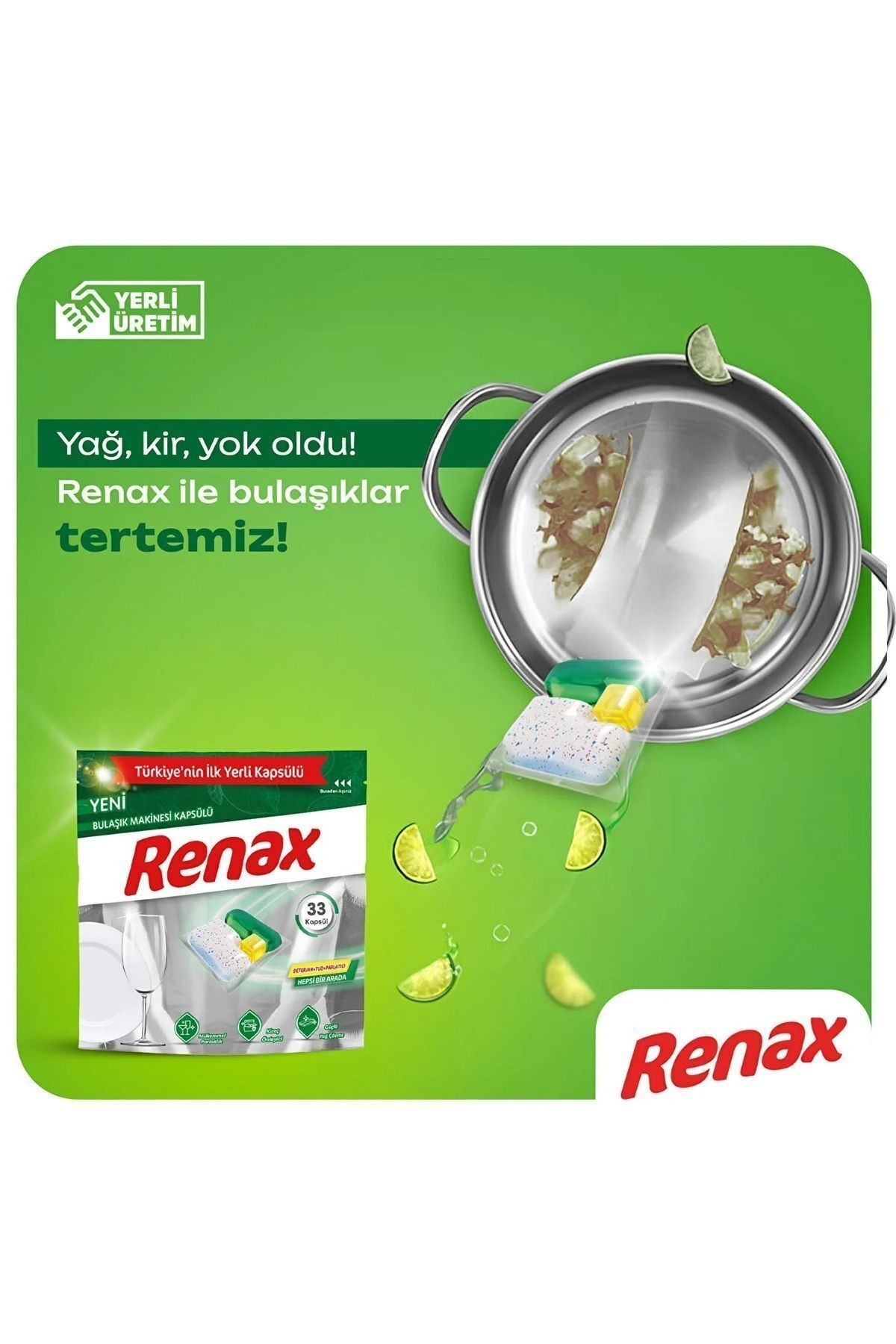 Bulaşık Makinesi Kapsülü Hepsi Bir Arada 33 Lü X 3 Adet