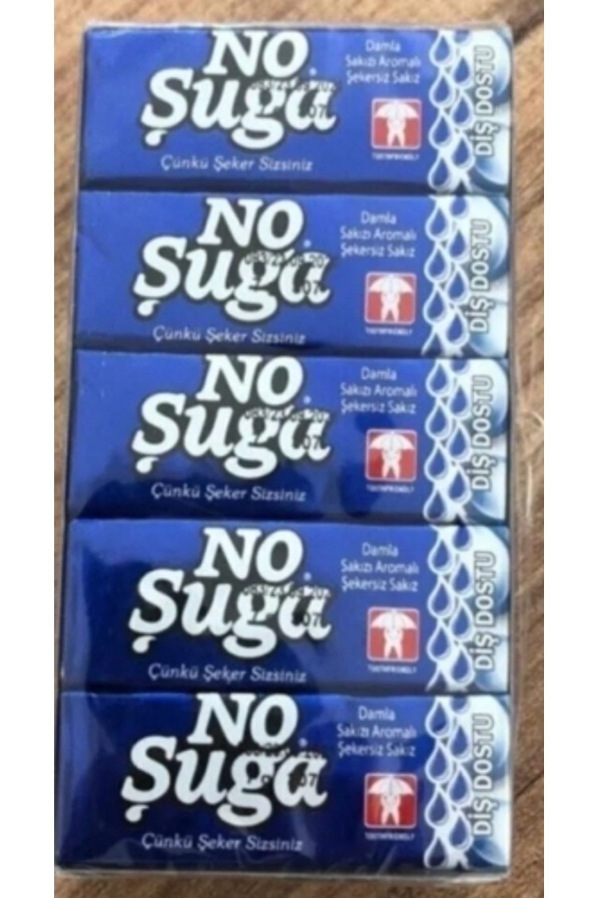 No Şuga Şekersiz Damla Sakızı Aromalı Sakız 100 Adet