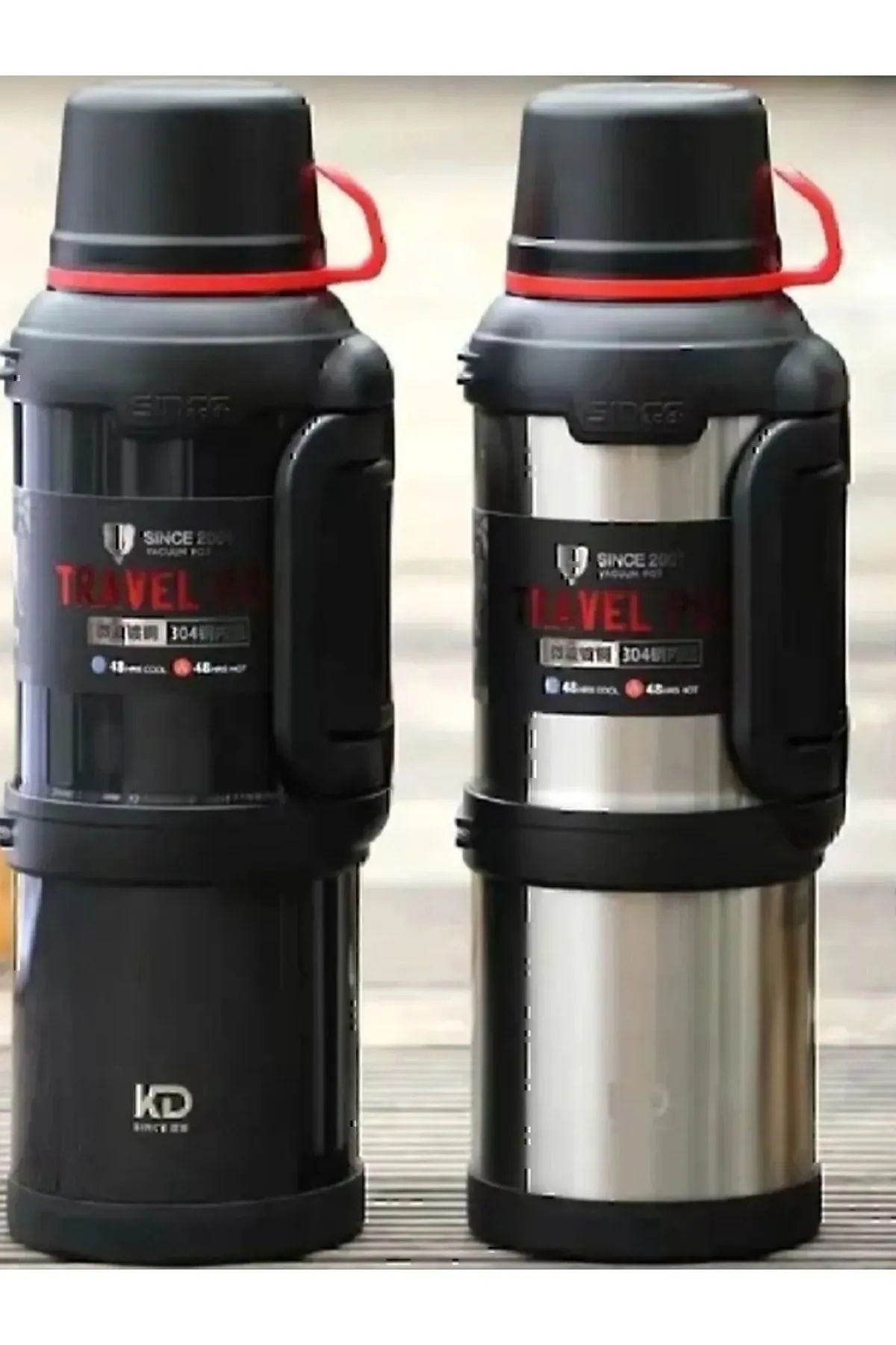 4 Litre Paslanmaz Çelik Vacuum Termos 48 Saat Sıcak Soğuk Dağcı Termos Aile Boyu