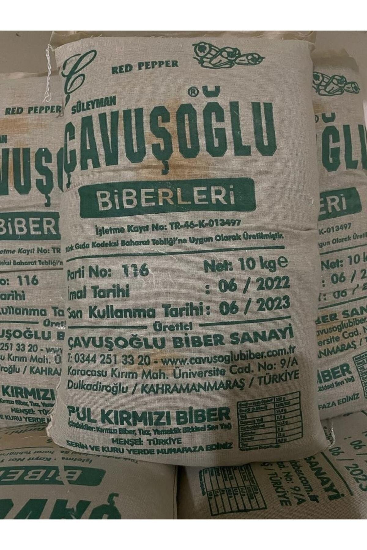 Pulbiber Acılı 10 Kg