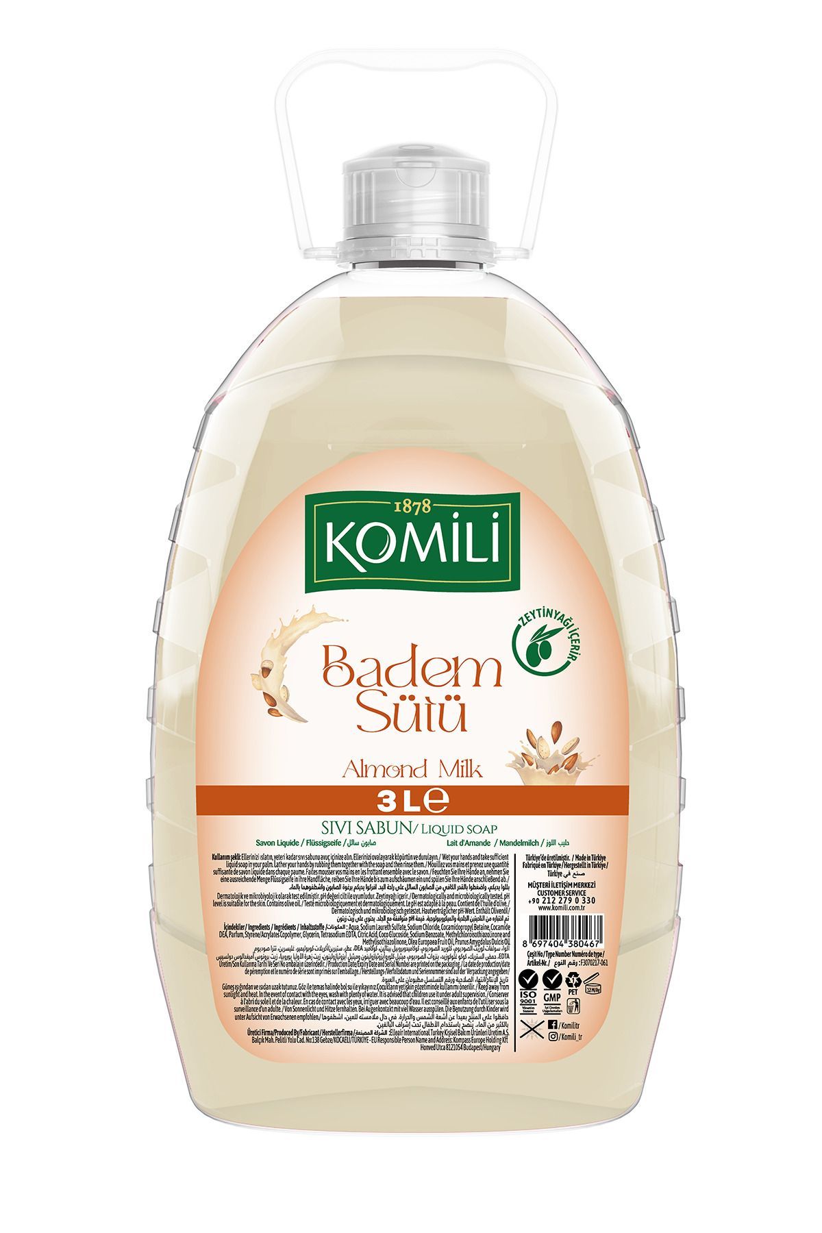 Sıvı Sabun Badem Sütü 3 lt