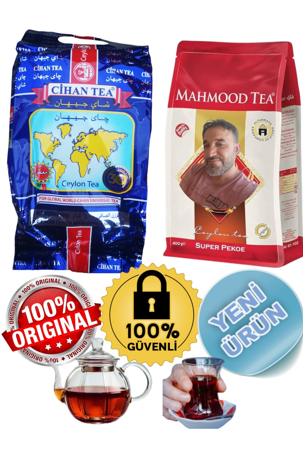 Cihan Tea, & Mahmood Tea, Seylan Siyah Dökme Çay 2 paket
