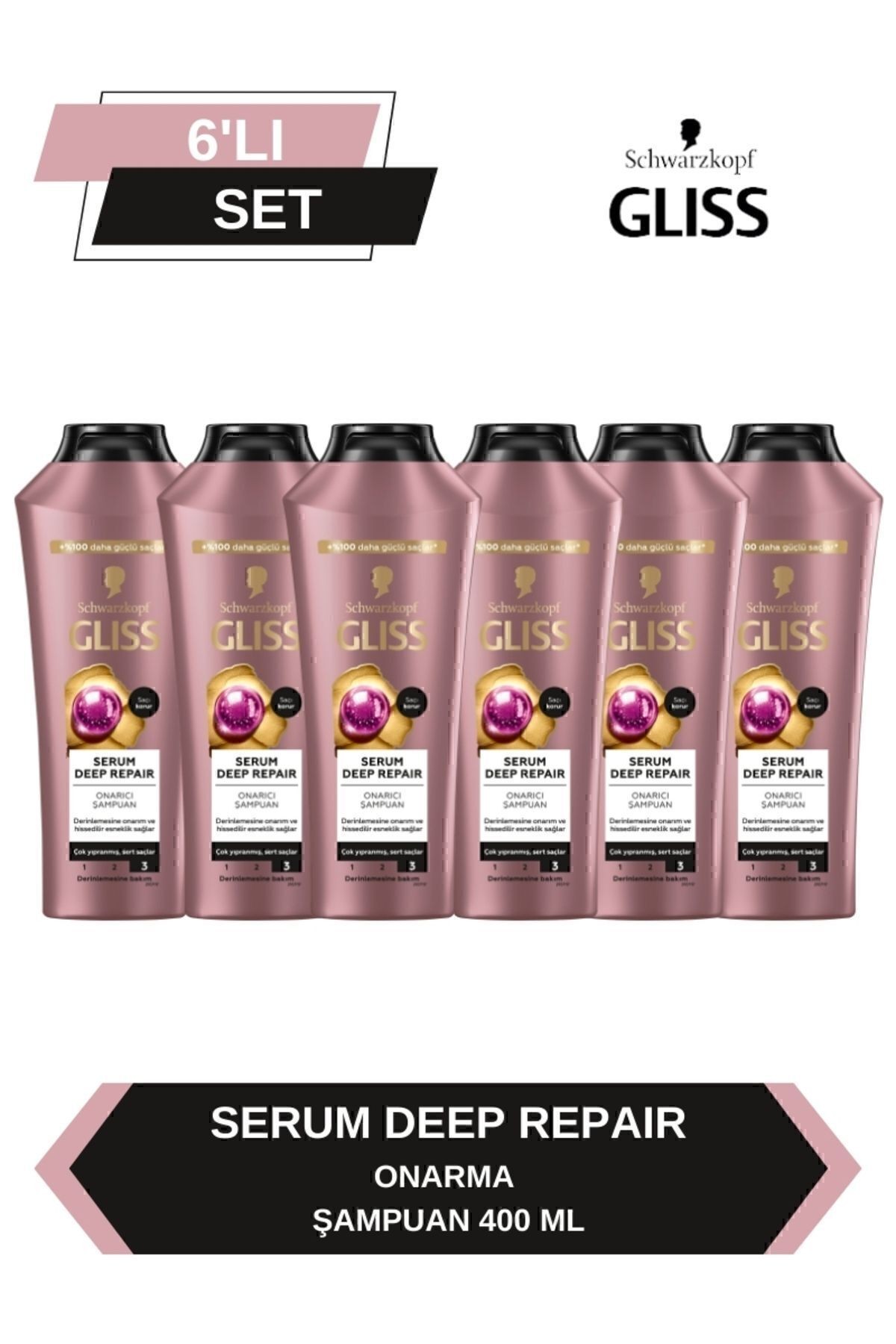 Serum Deep Repair Onarıcı Şampuan 400 ml x 6 Adet