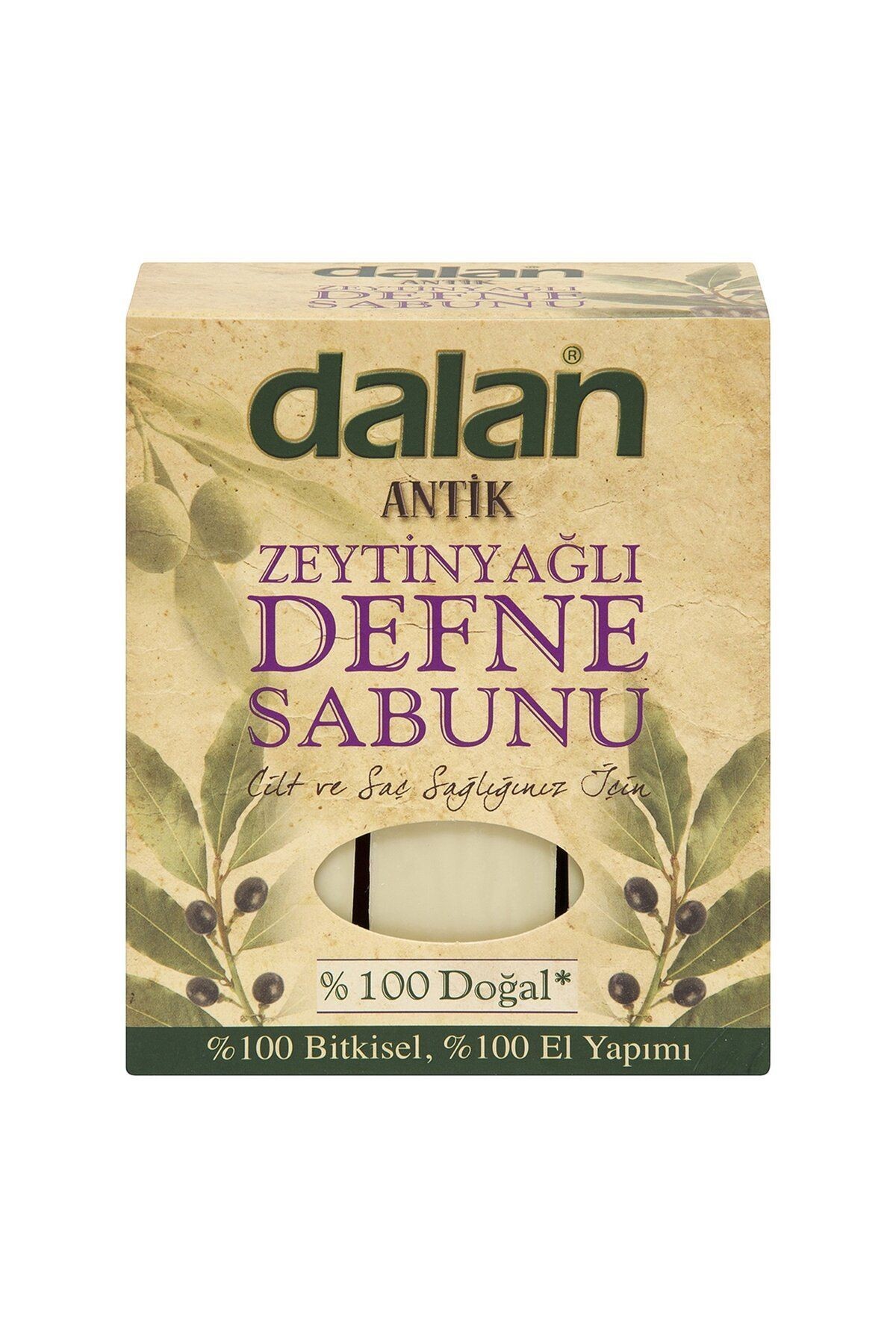 Antik Vegan El Yapımı Doğal Katı Defneli Zeytinyağı Sabunu 900 G