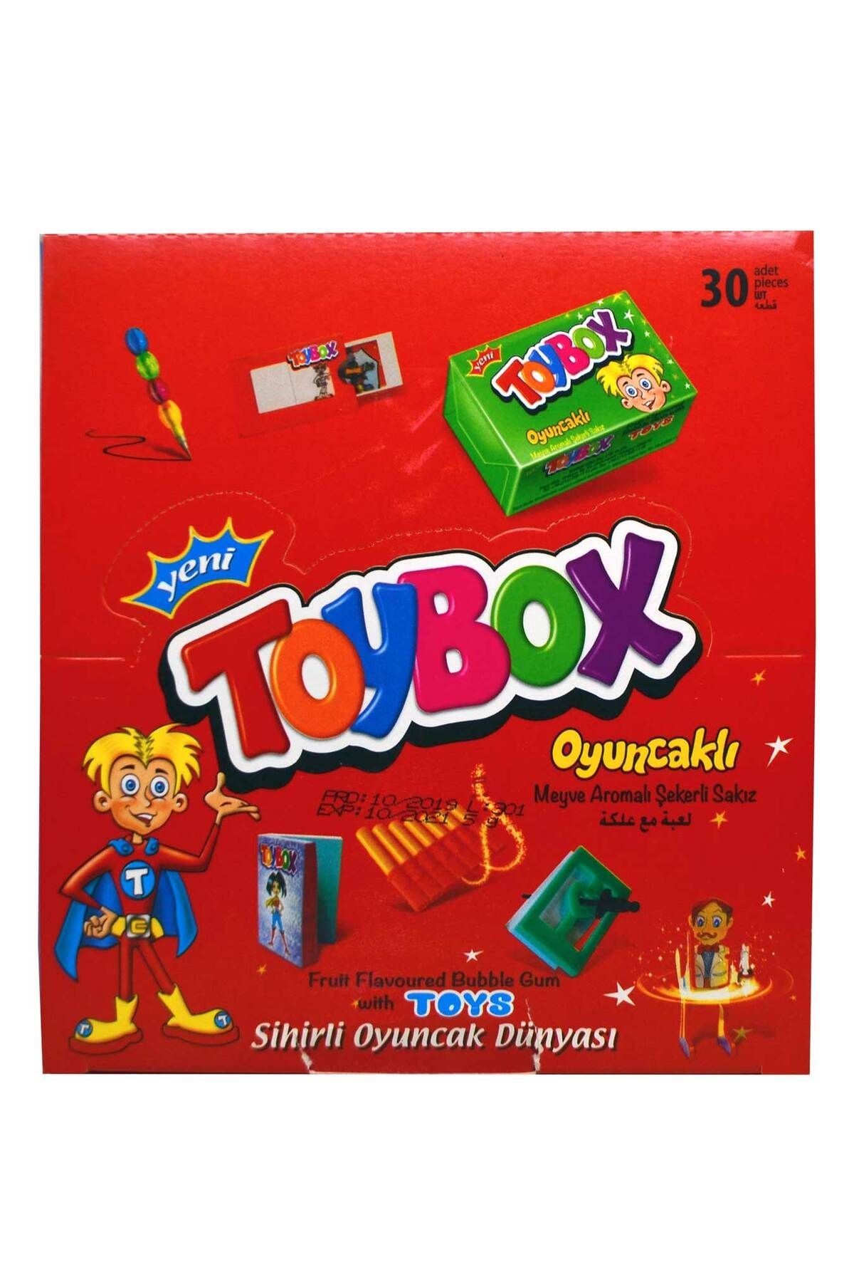 Sakız 5 gr X 20'li Kutu Oyuncaklı Meyve Aromalı