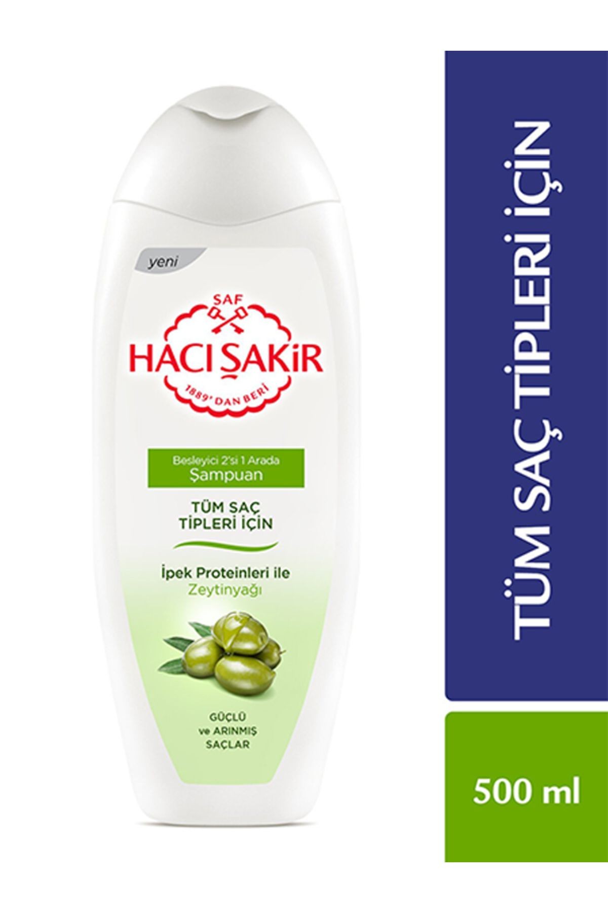 HACI ŞAKİR ŞAMPUAN 500 ML ZEYTİNYAĞI